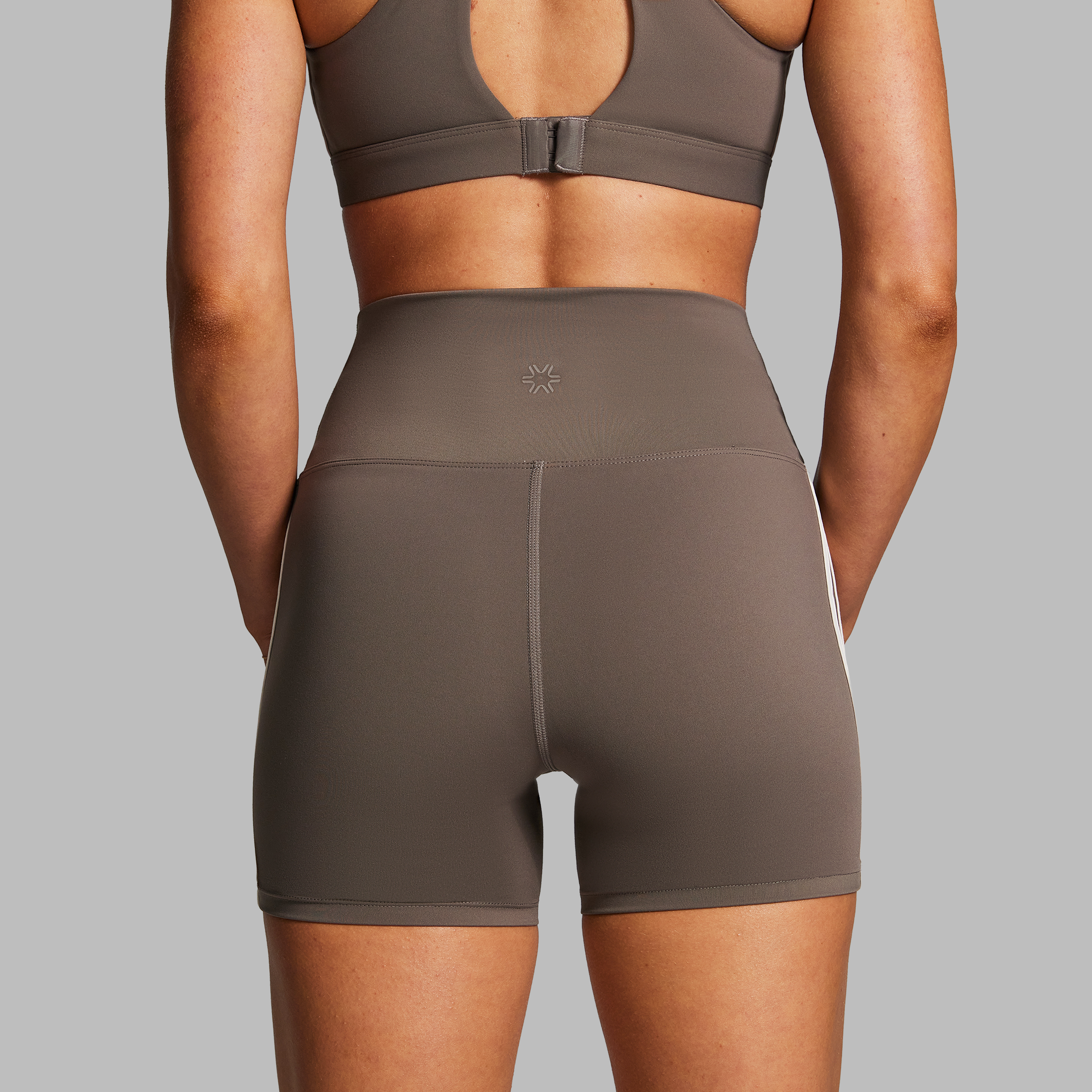 Side Stripe Mid Thigh Bike Shorts