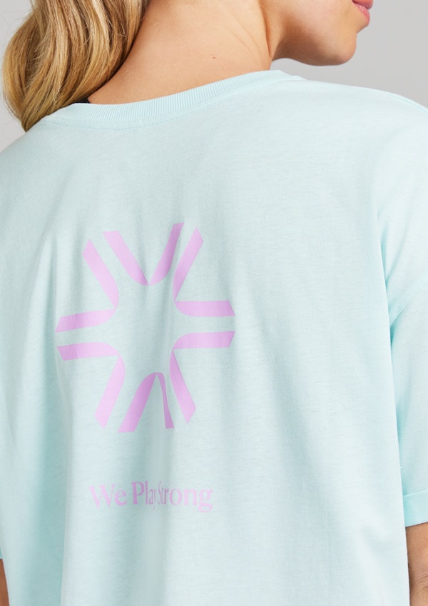 Split Hem Logo Boyfriend Tee
