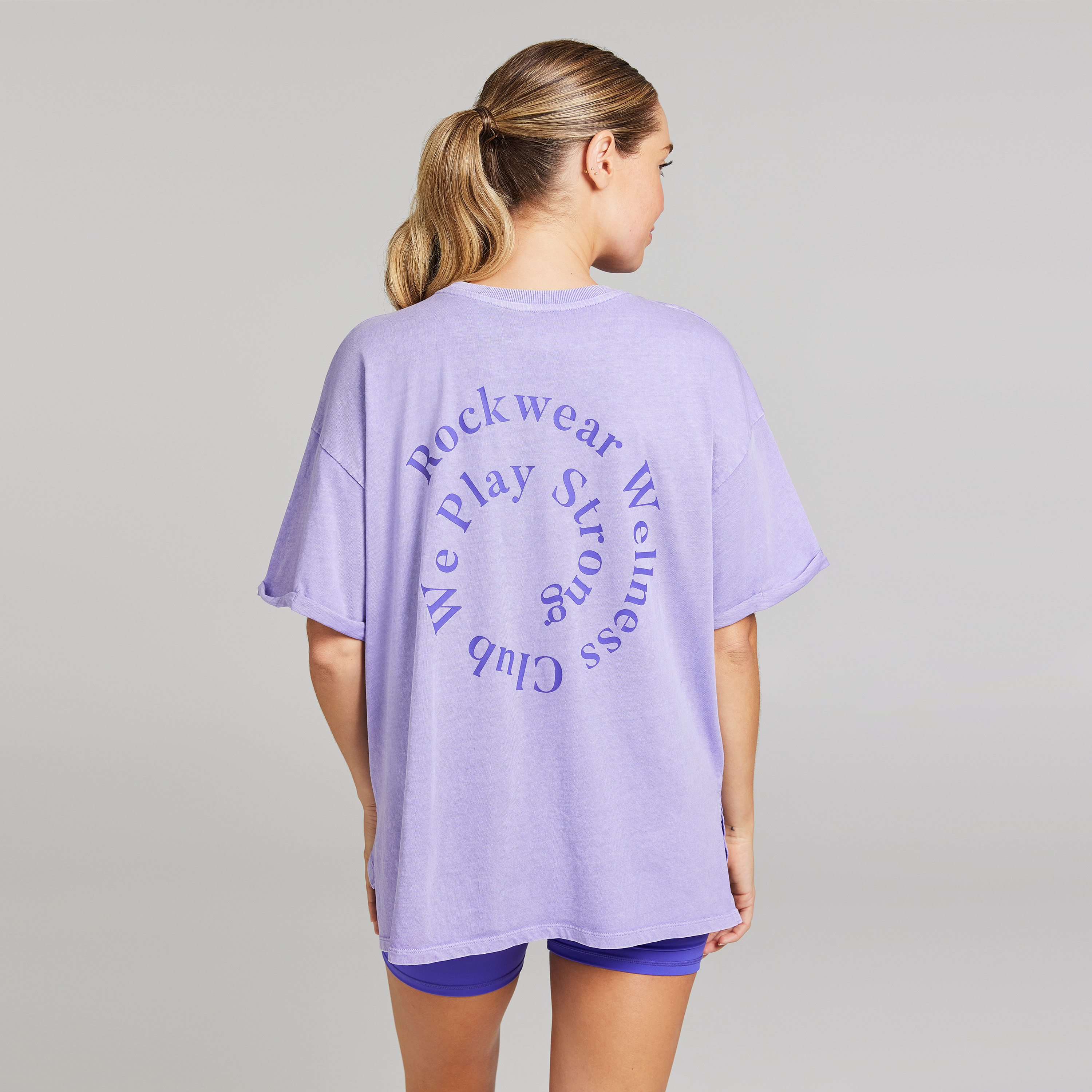 Split Hem Logo Boyfriend Tee