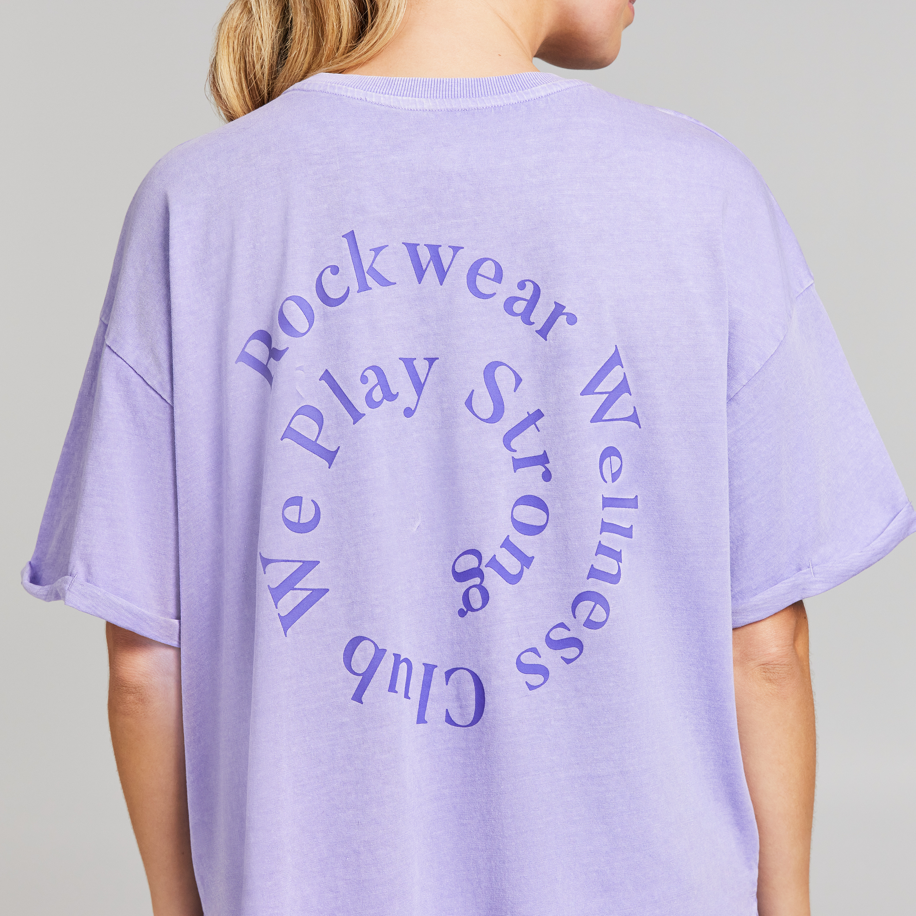 Split Hem Logo Boyfriend Tee
