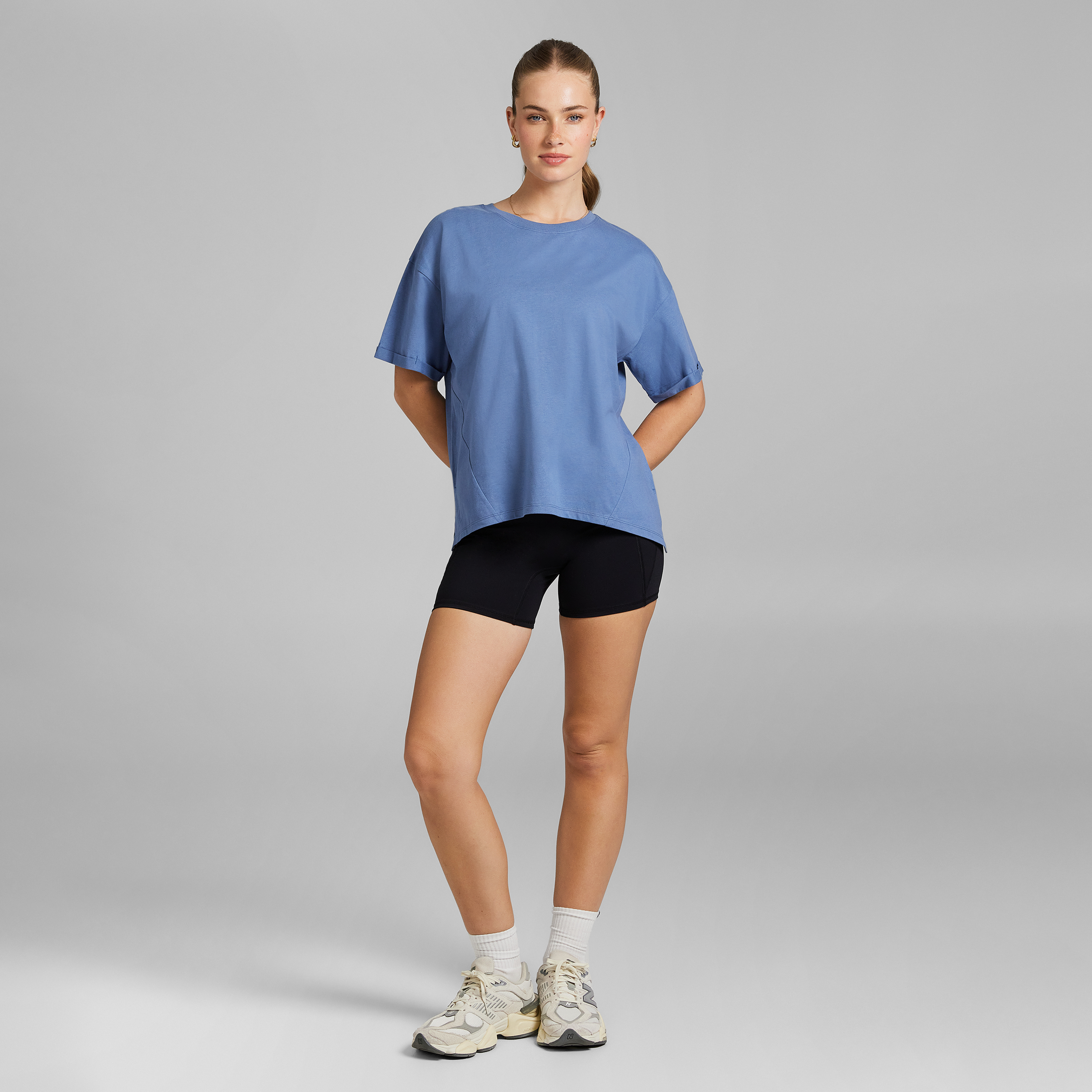 Split Hem Logo Boyfriend Tee