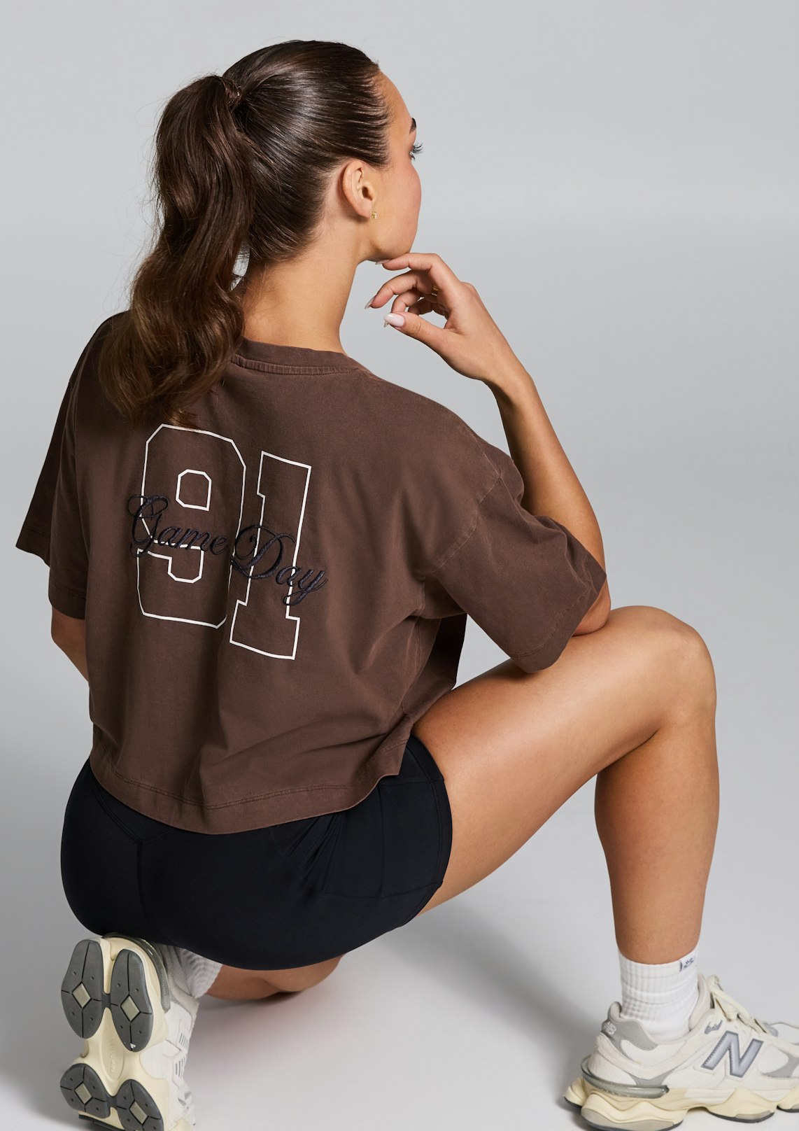 V Neck Hip Length Tee