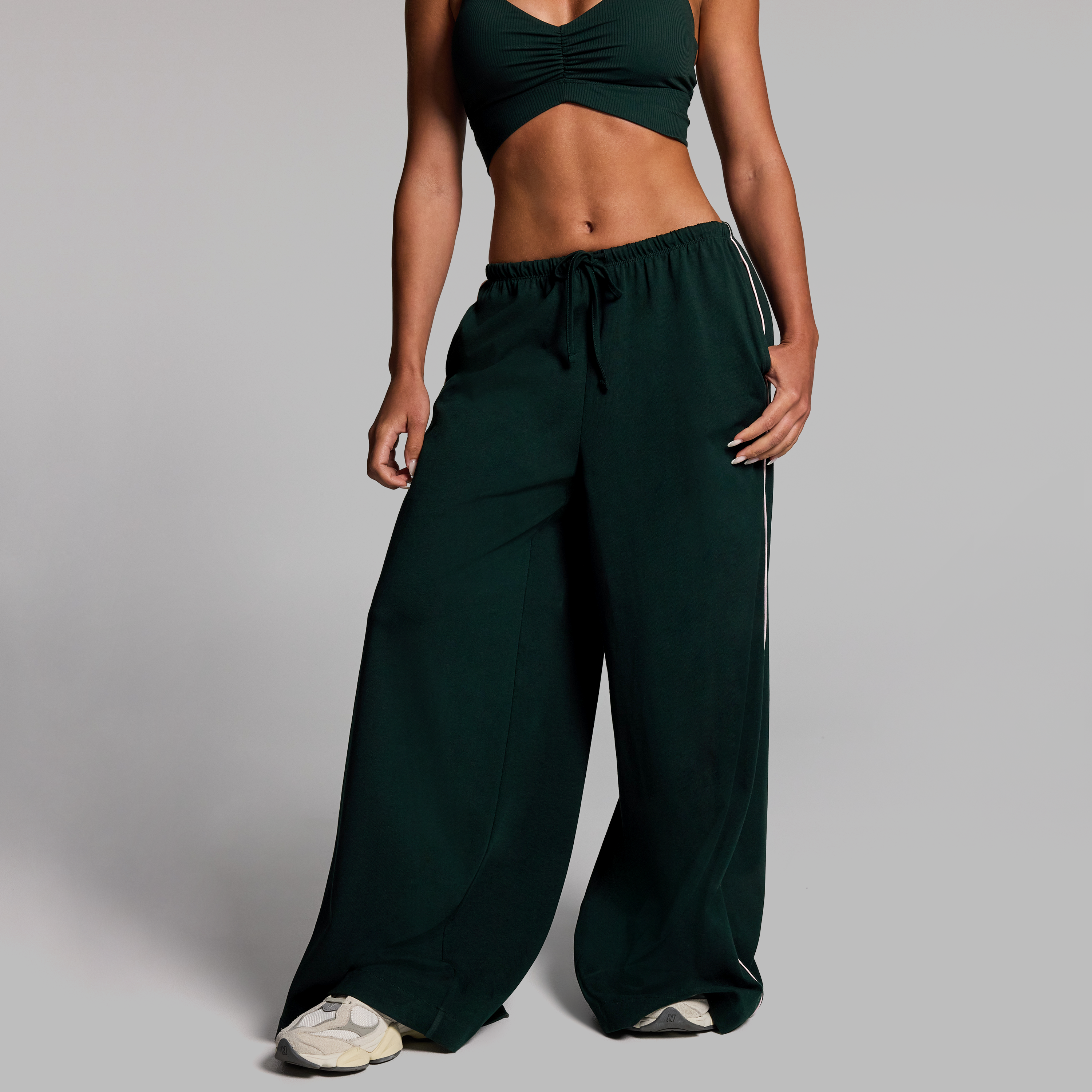Cotton Jersey Extra Wide Leg Pants