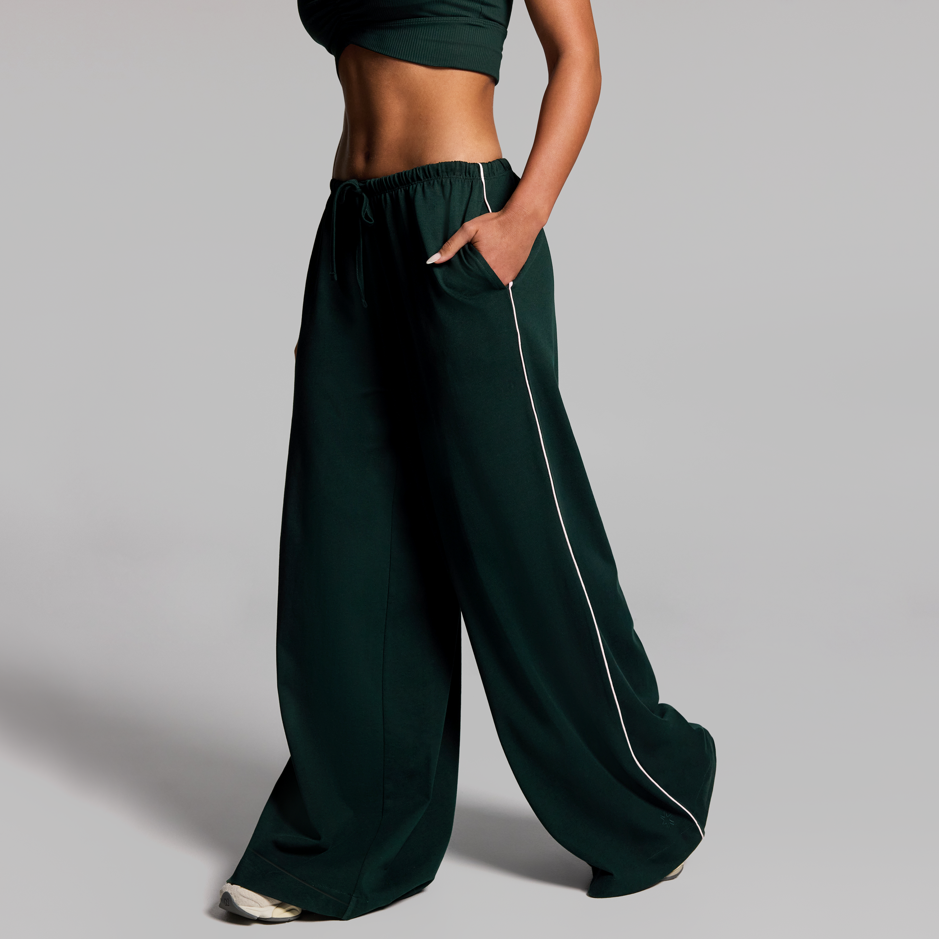Cotton Jersey Extra Wide Leg Pants