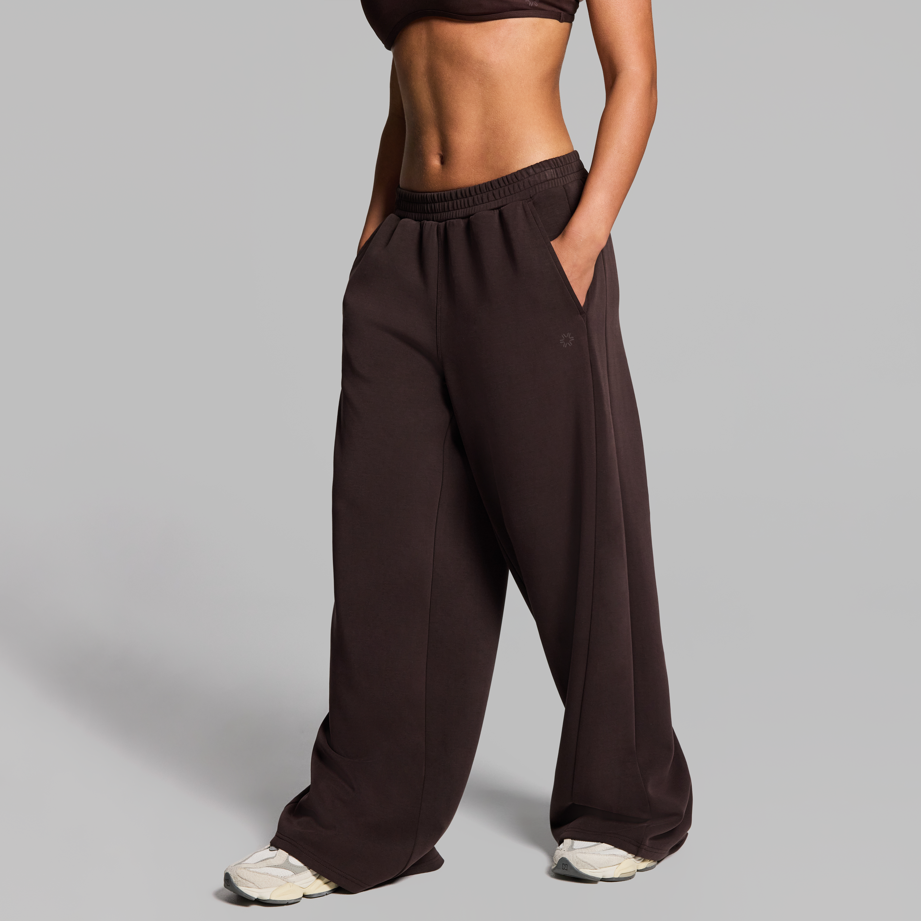 Travel Rib Wide Leg Pants