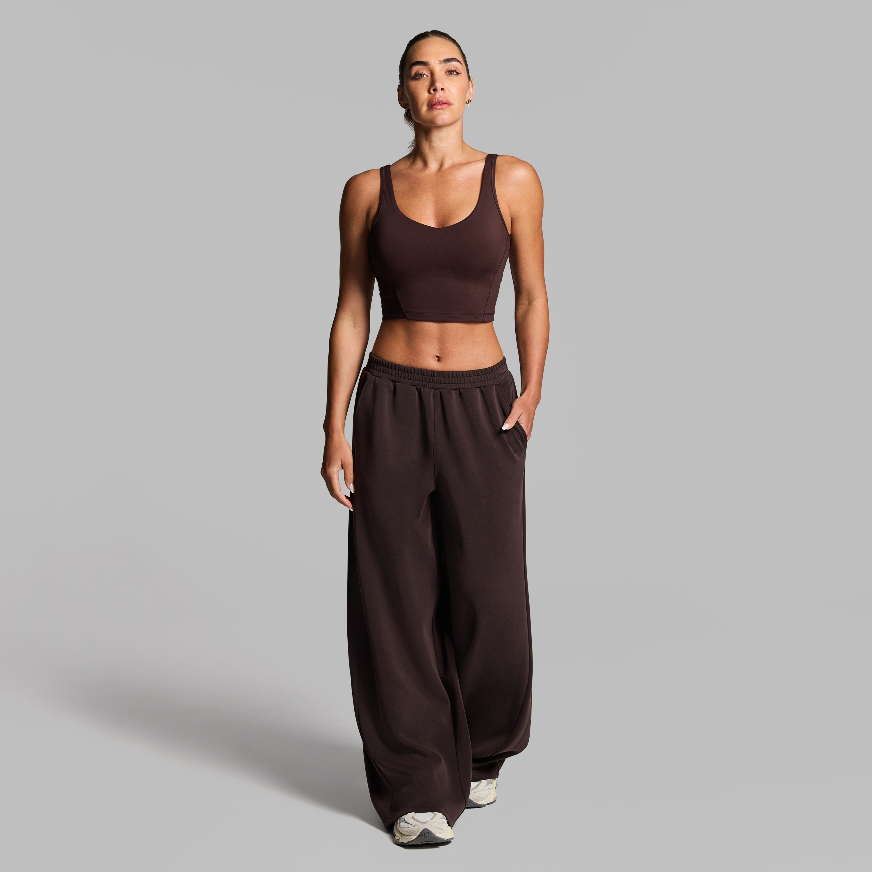 Travel Rib Wide Leg Pants