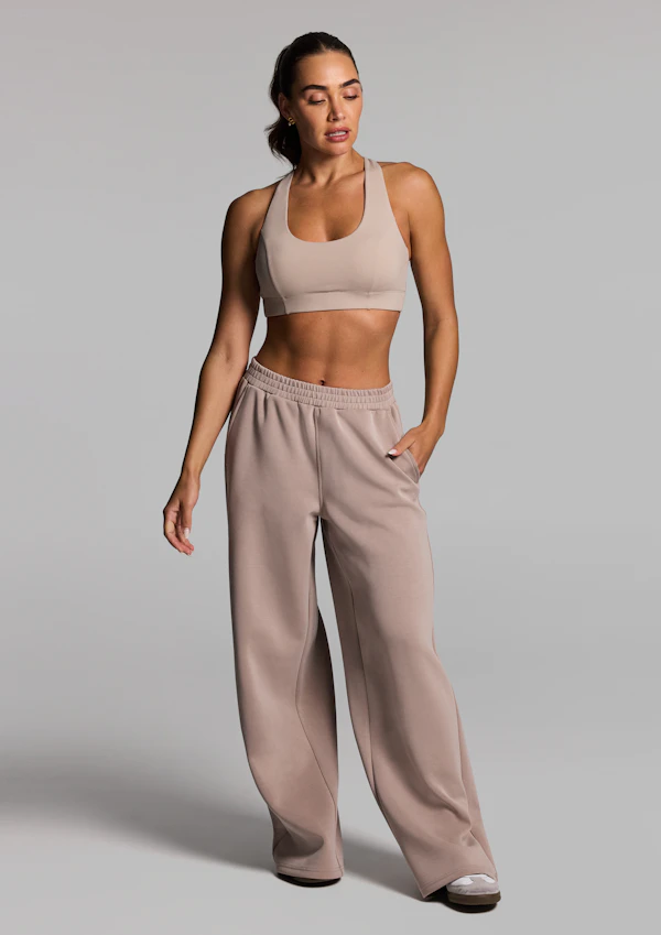 Travel Rib Wide Leg Pants