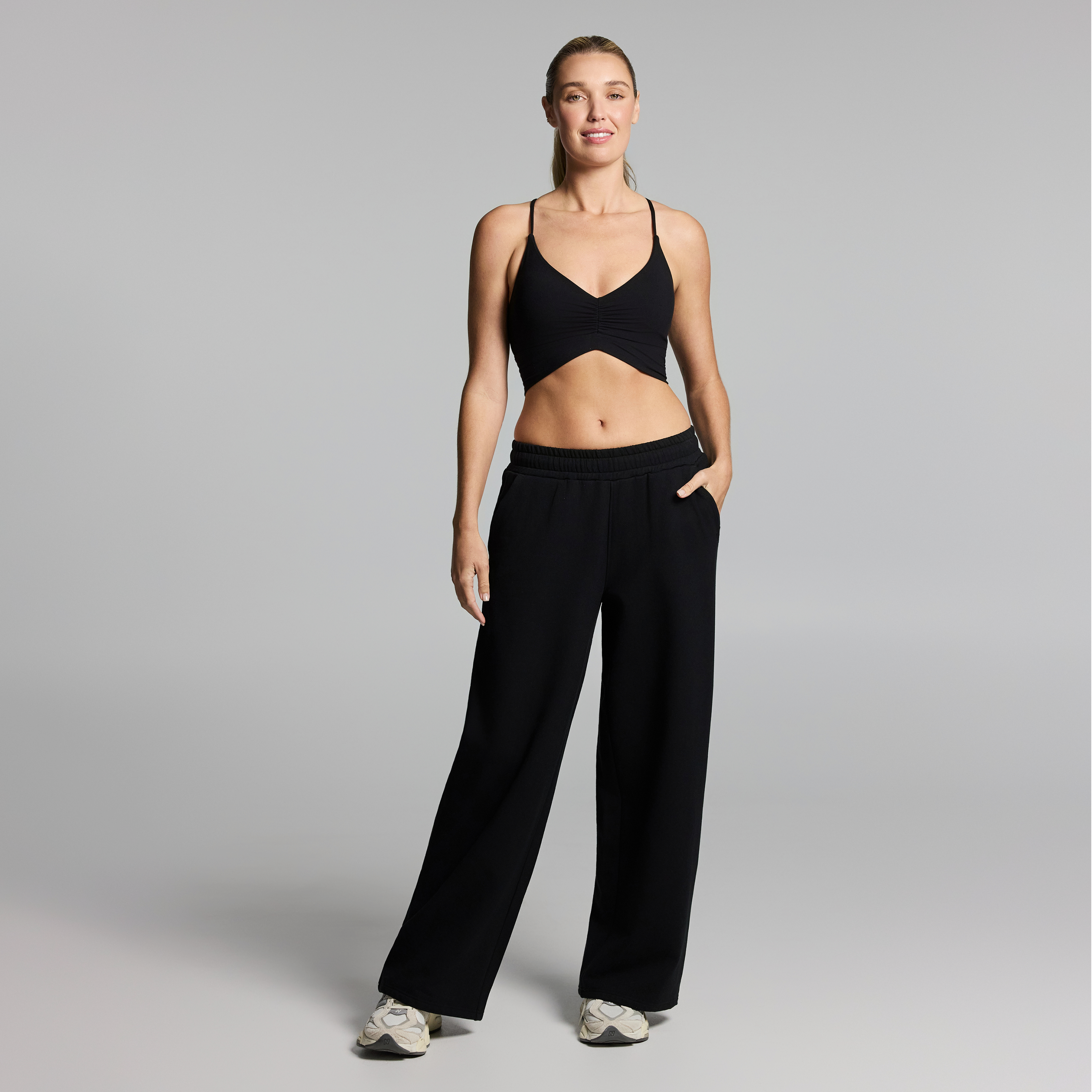 Plush Fleece Wide Leg Pants