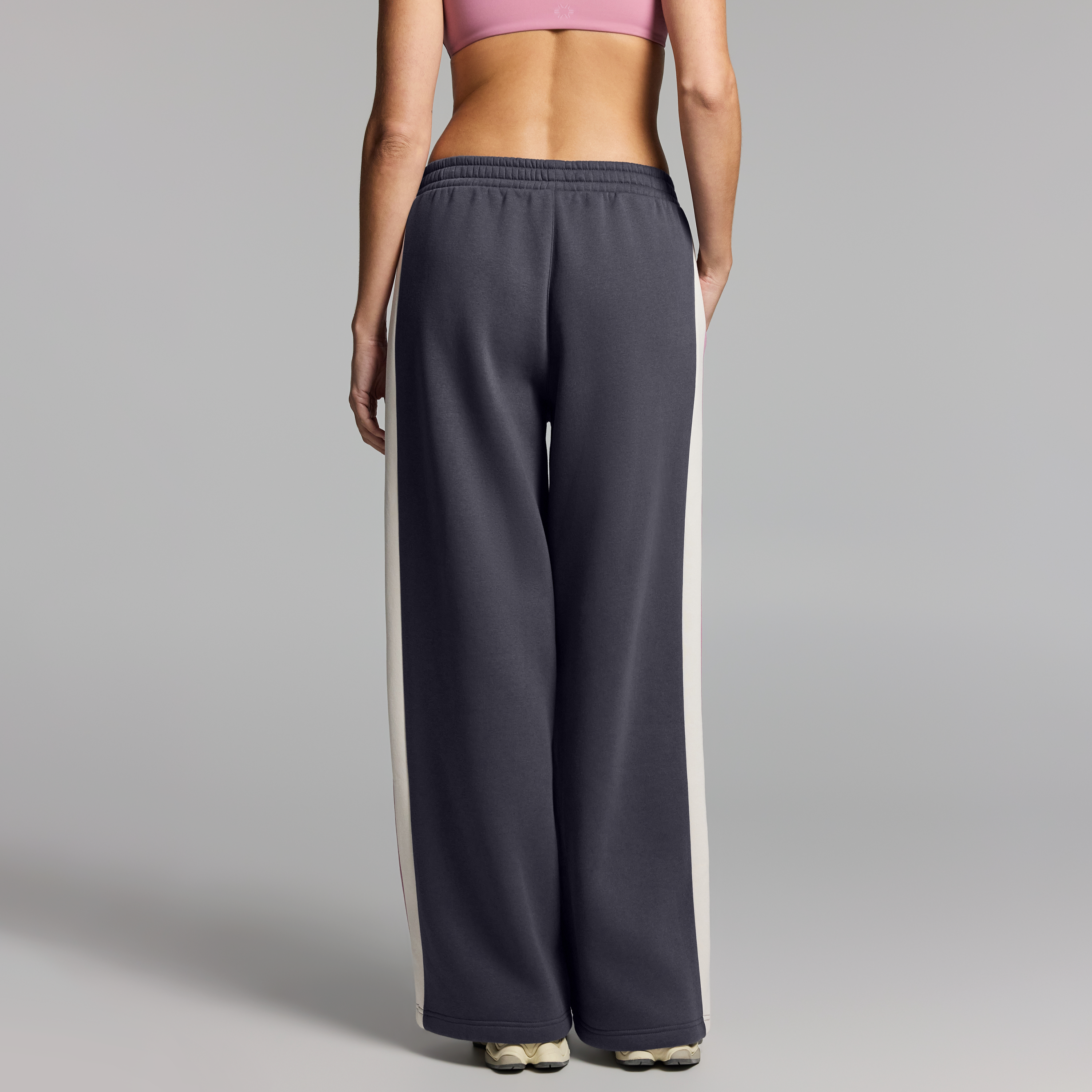 Blocked Cosy Fleece Wide Leg Pants