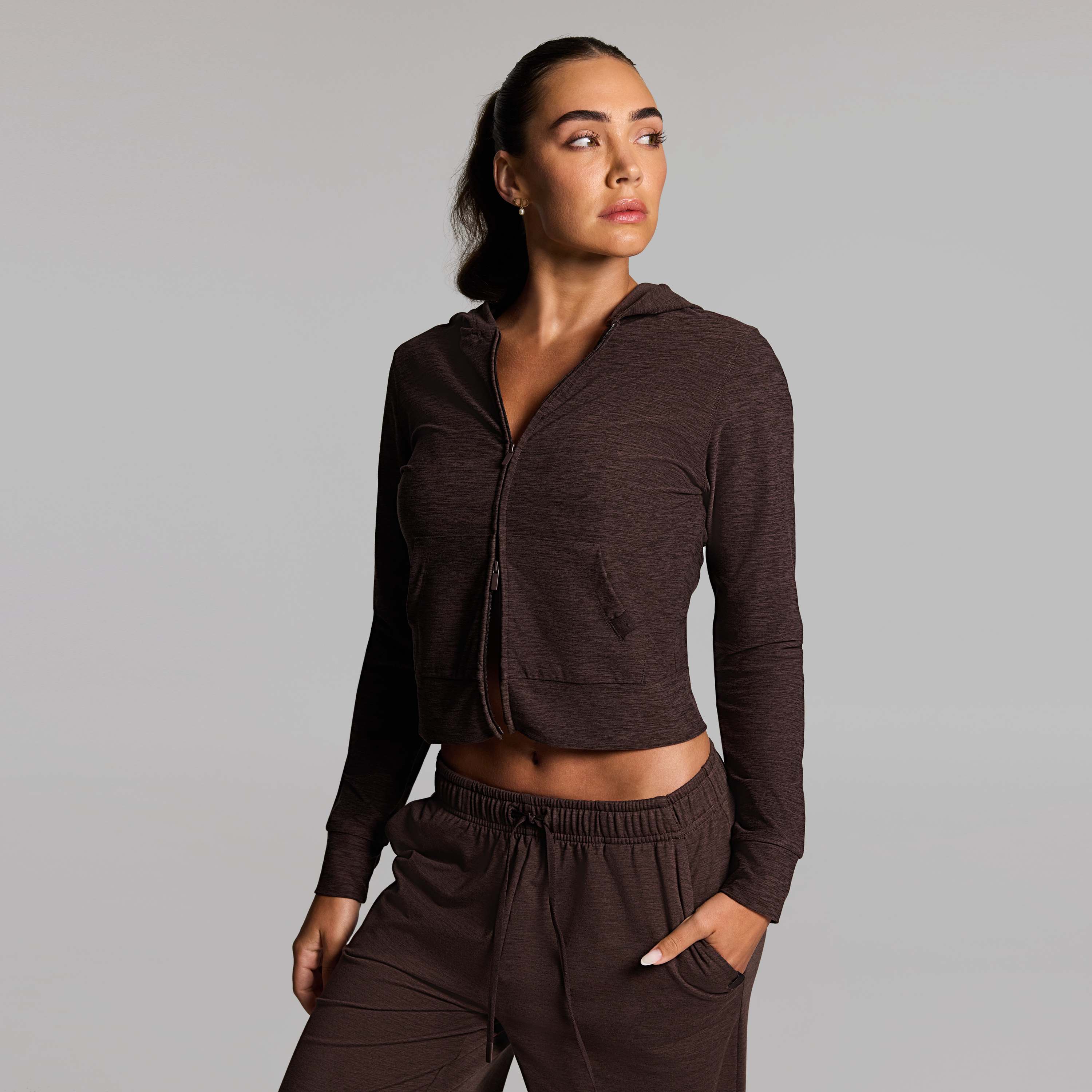 Balance Fitted Zip Through Hoodie