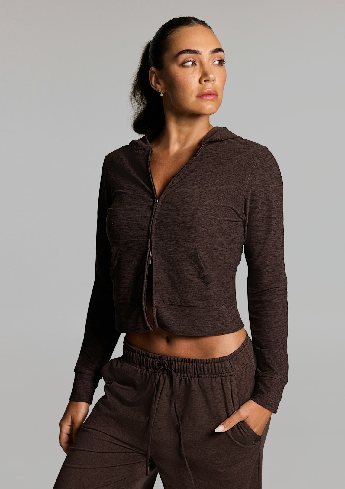 Balance Fitted Zip Through Hoodie