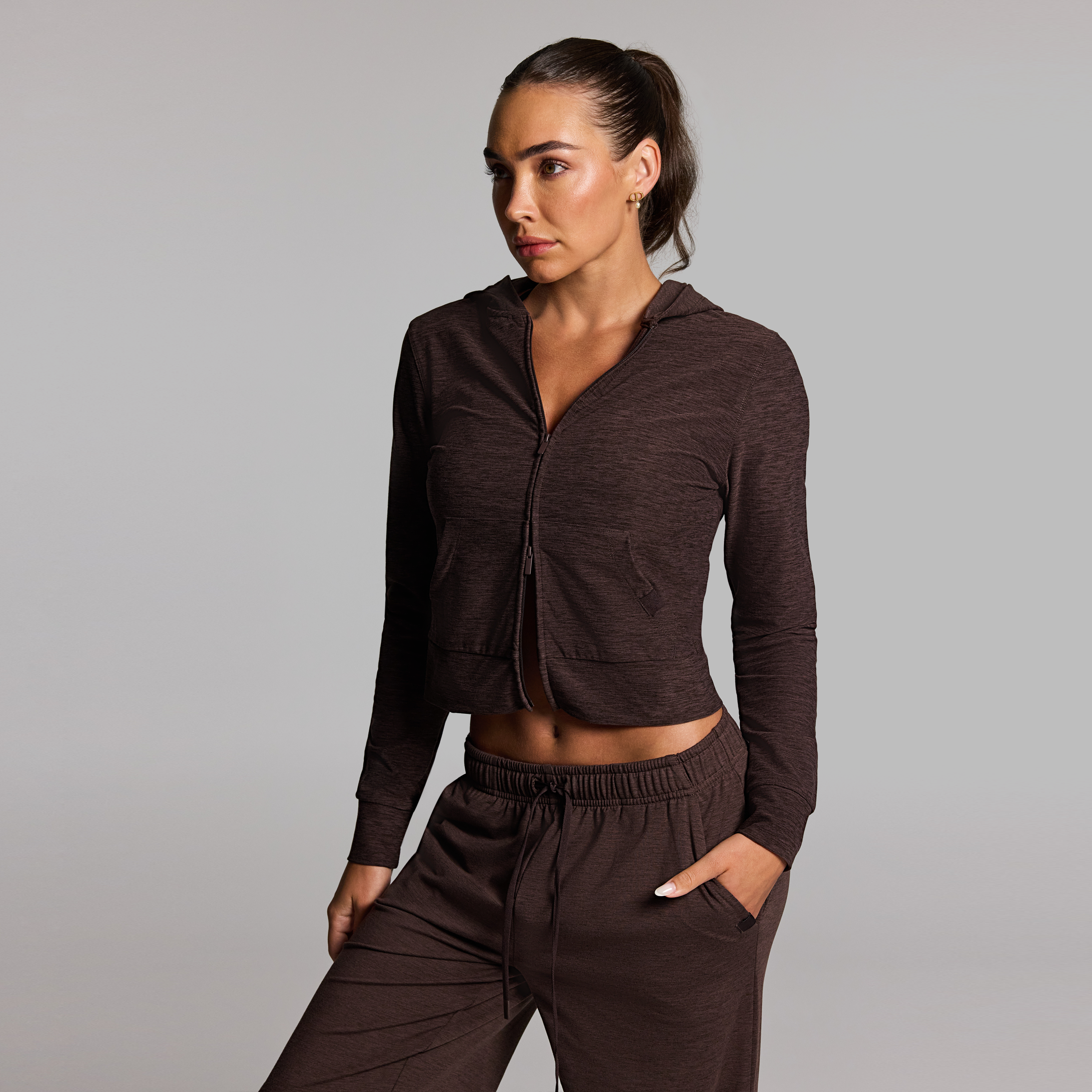 Balance Fitted Zip Through Hoodie