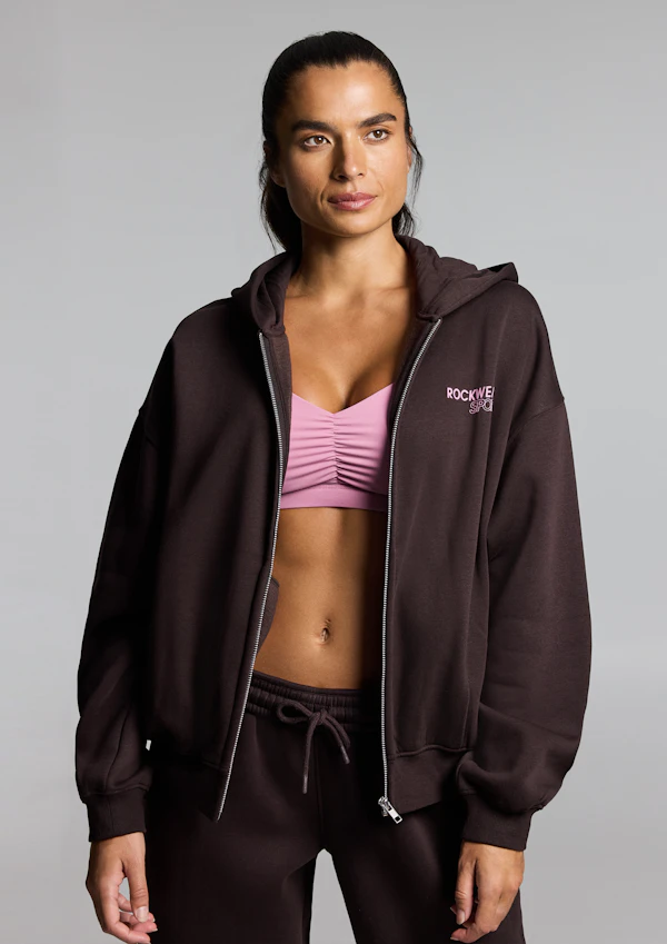 Cosy Fleece Zip Through Hoodie