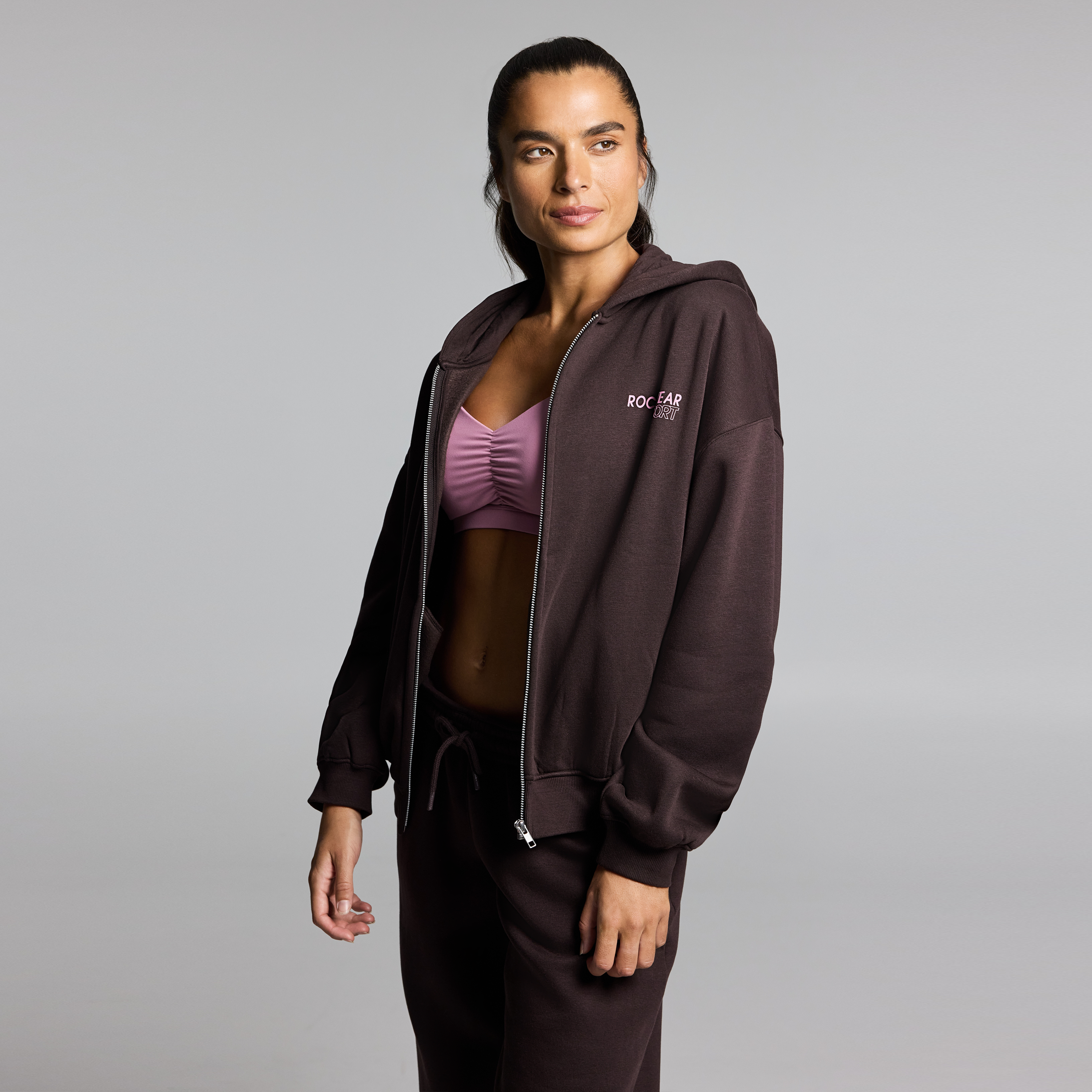 Cosy Fleece Zip Through Hoodie