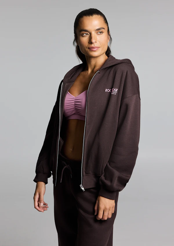 Cosy Fleece Zip Through Hoodie
