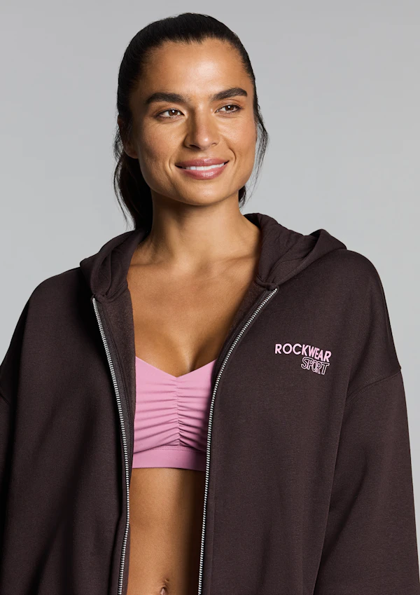 Cosy Fleece Zip Through Hoodie