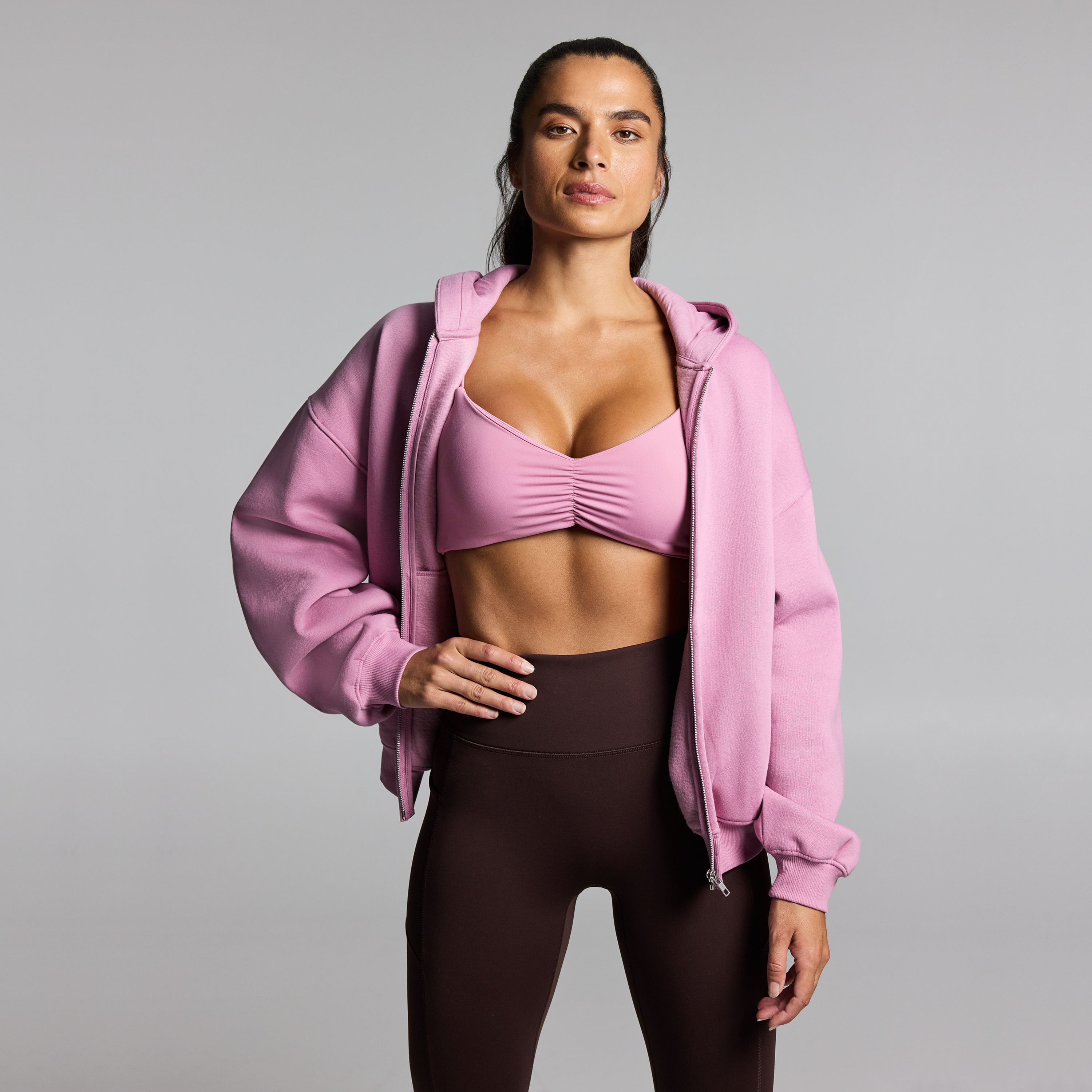 Cosy Fleece Zip Through Hoodie