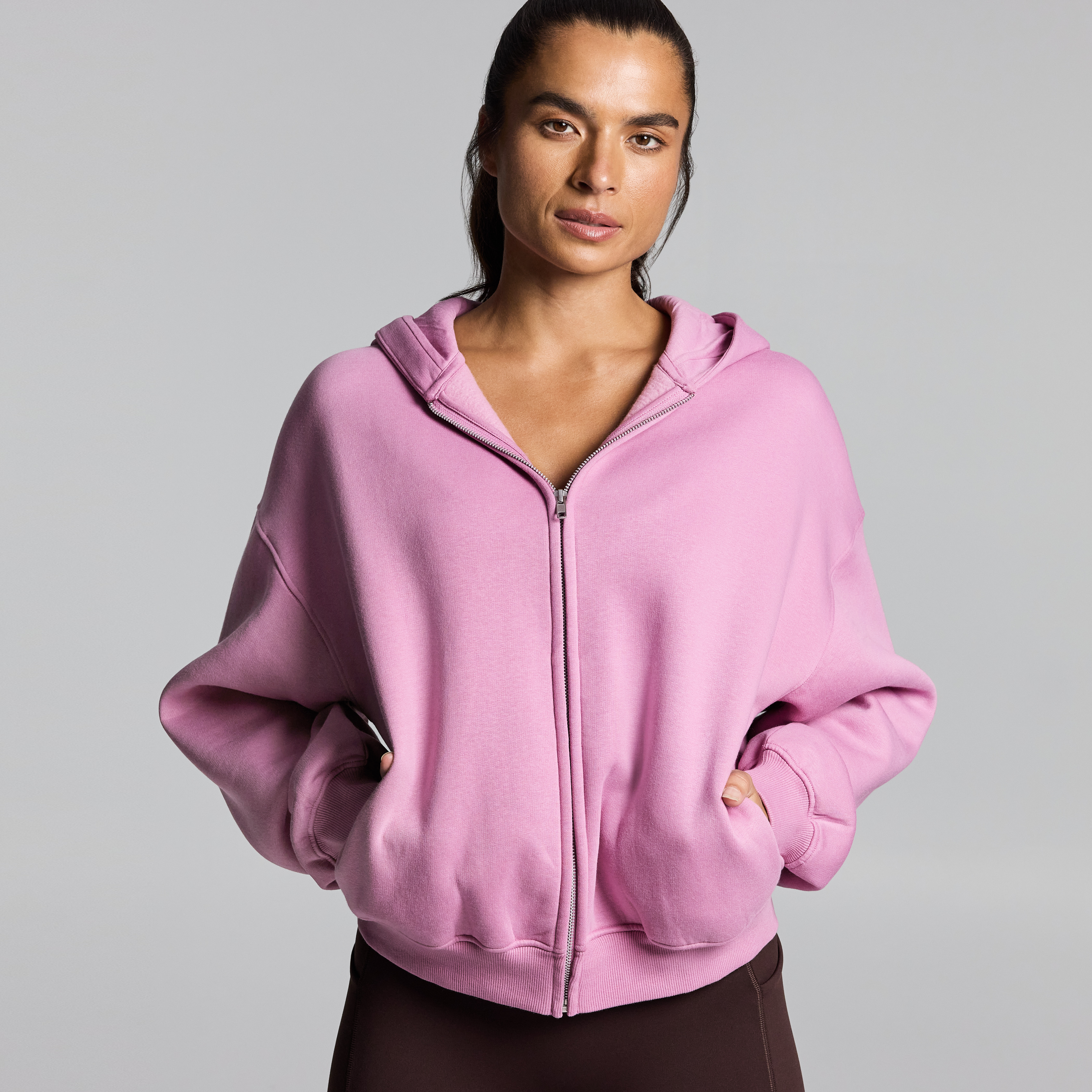 Cosy Fleece Zip Through Hoodie