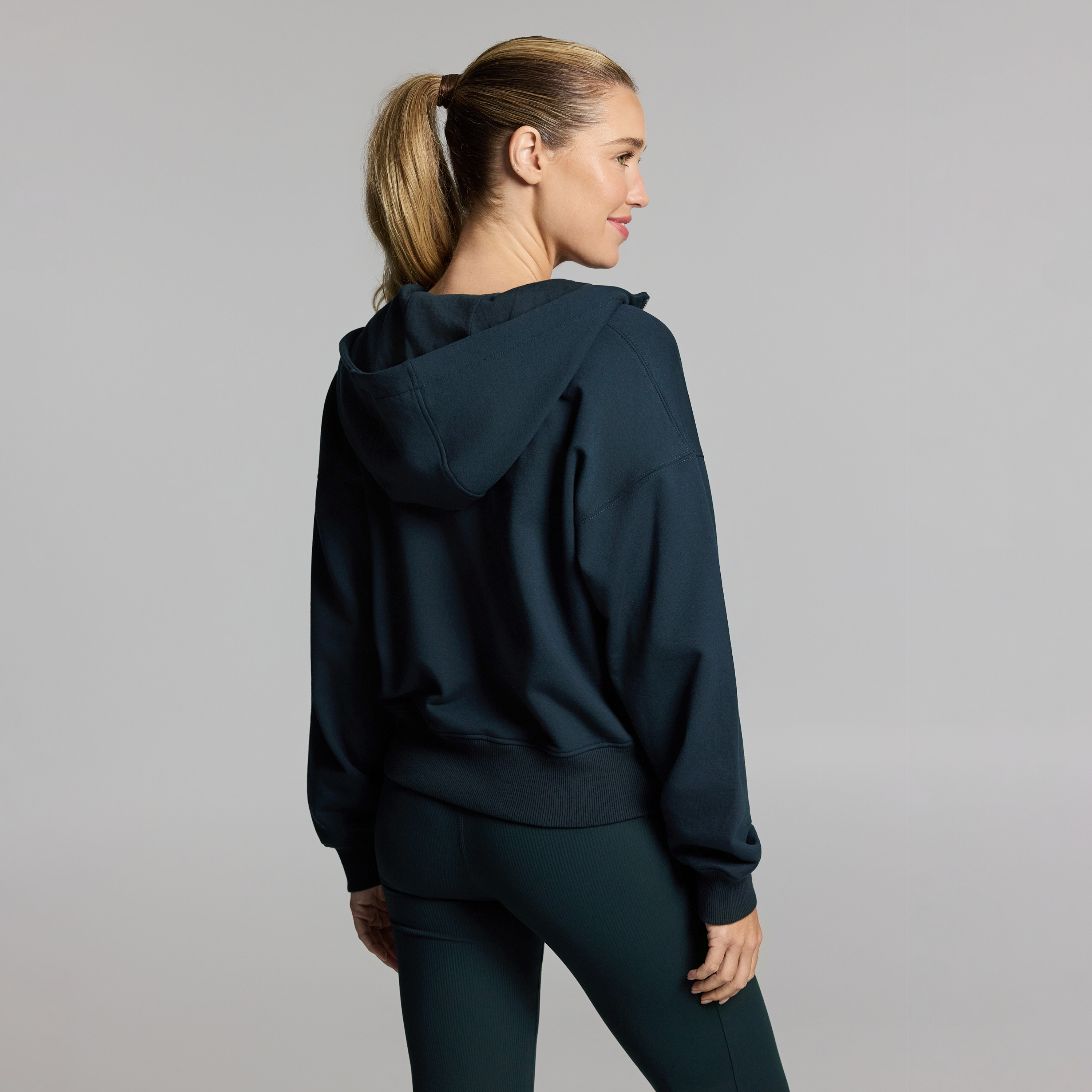 Plush Fleece Half Zip Hoodie