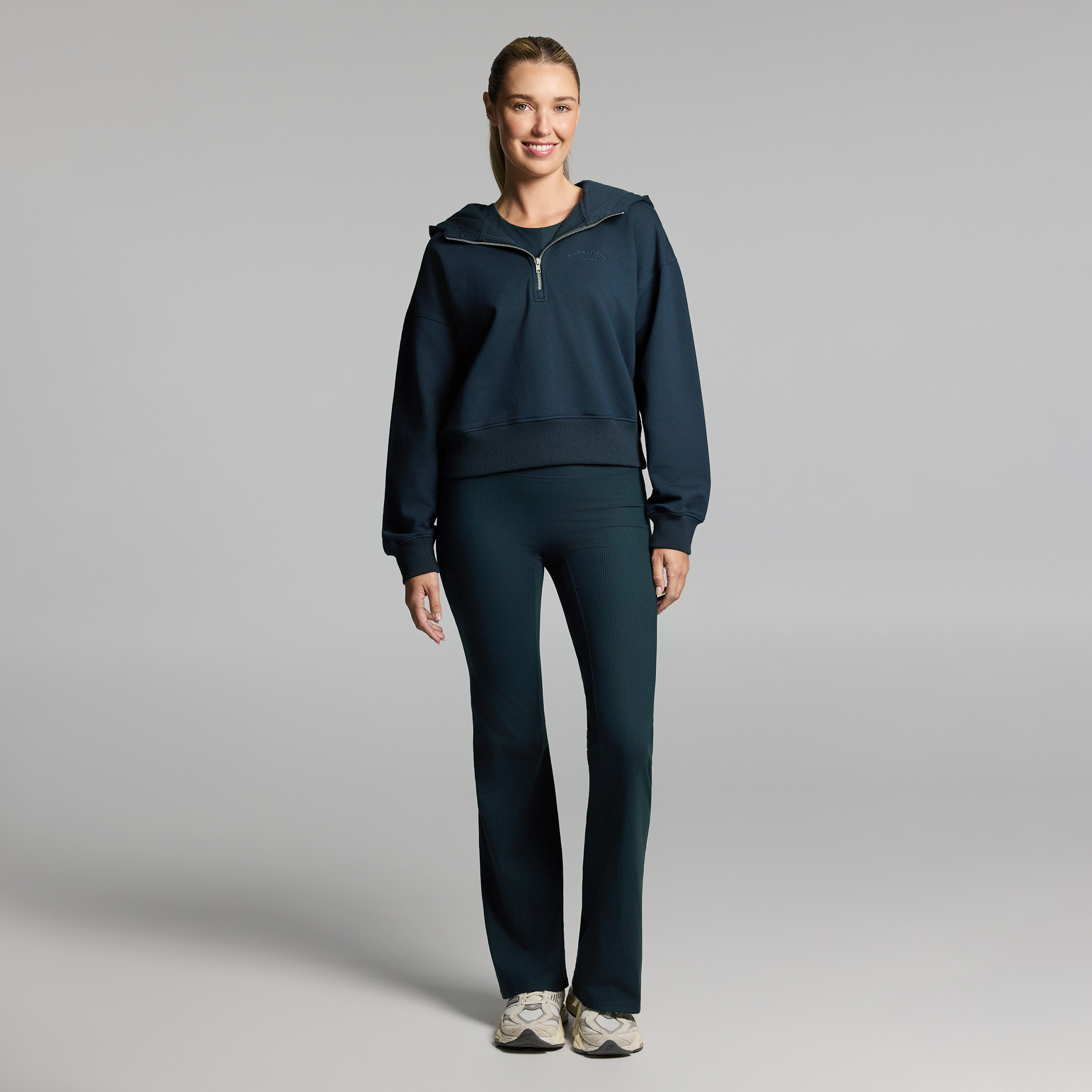 Plush Fleece Half Zip Hoodie