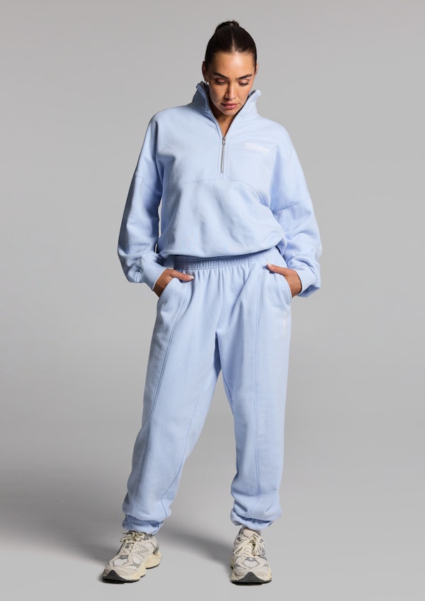 Cotton Fleece Cinched Half Zip