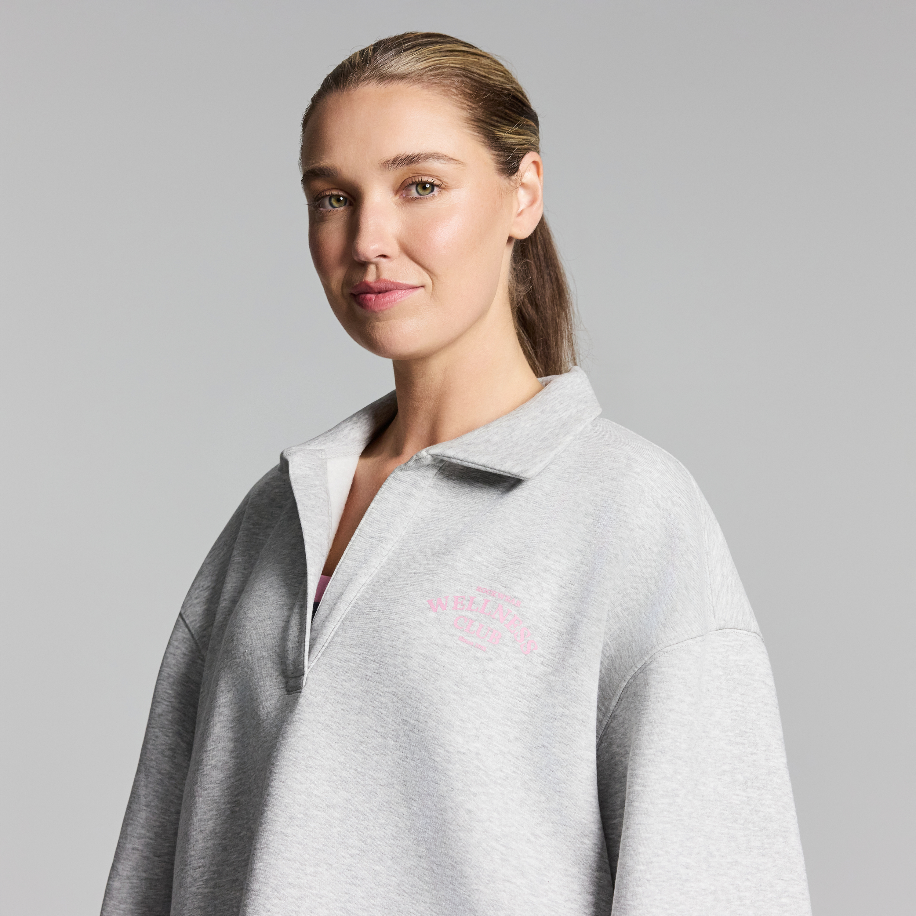 Cosy Fleece Collared Sweatshirt