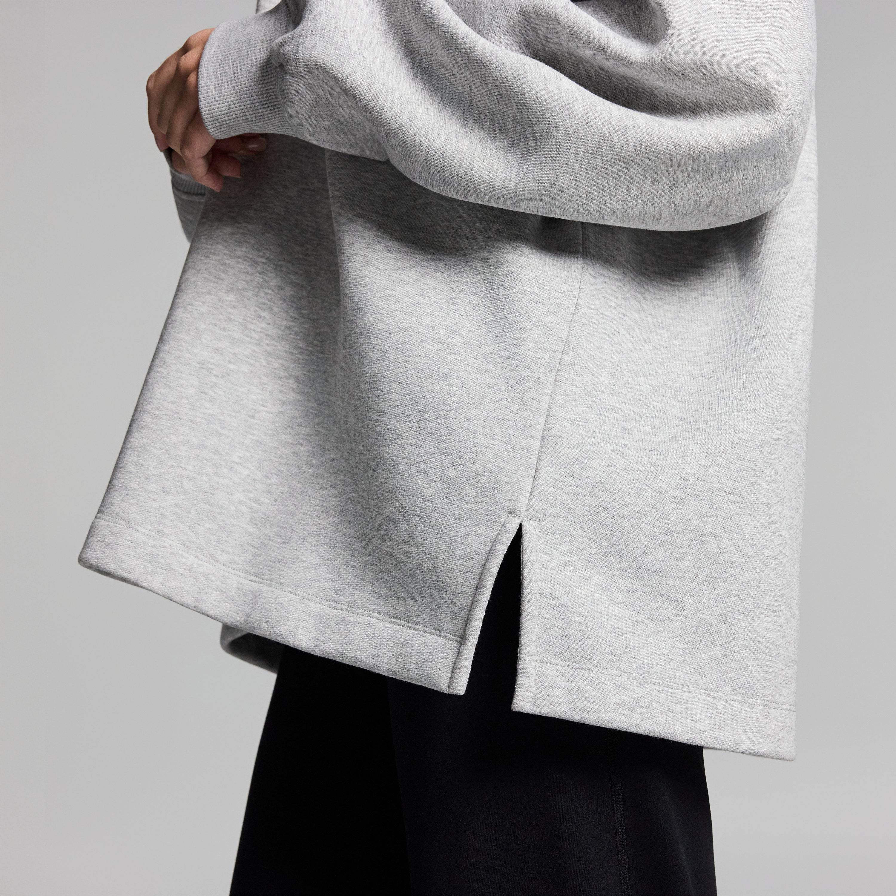 Cosy Fleece Collared Sweatshirt