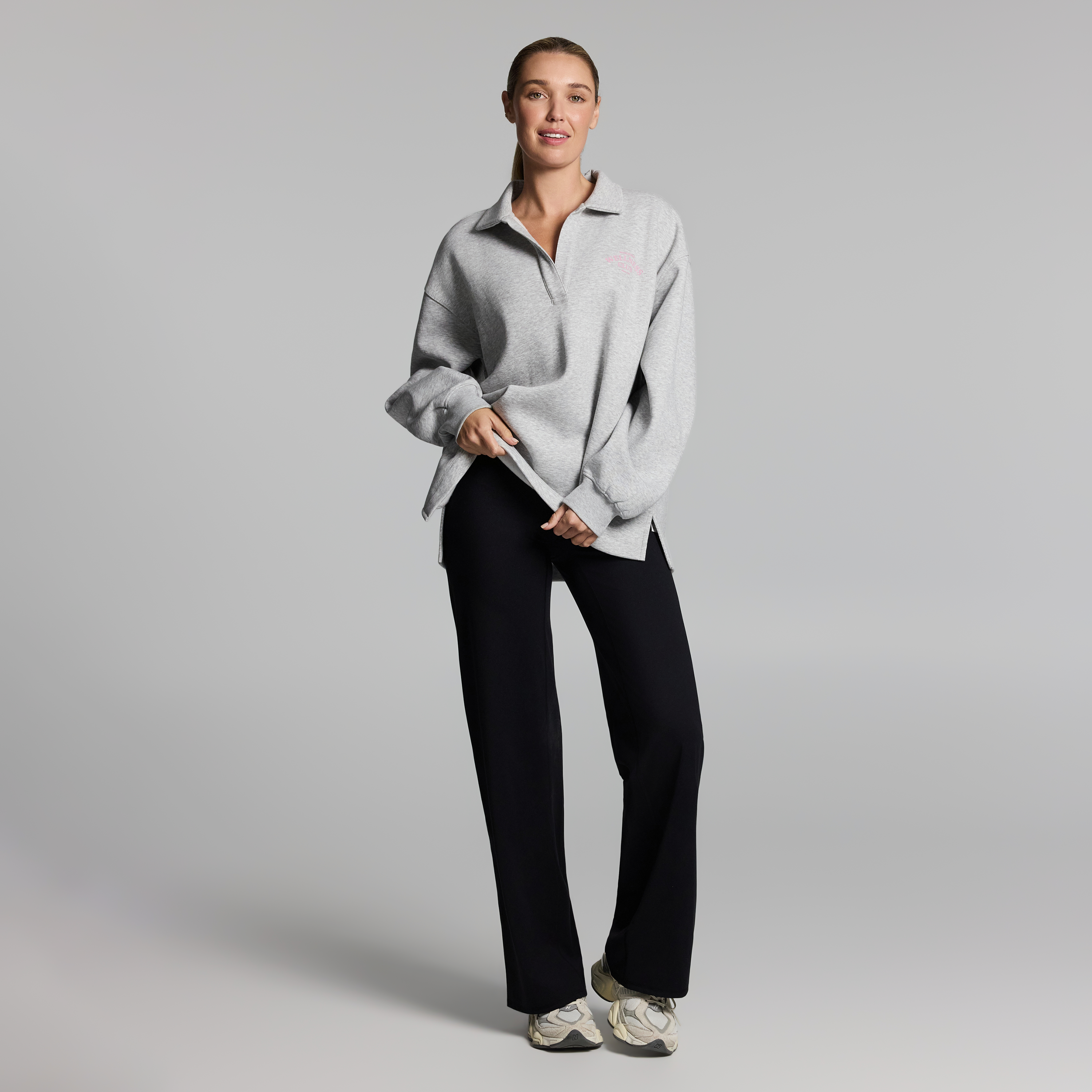 Cosy Fleece Collared Sweatshirt