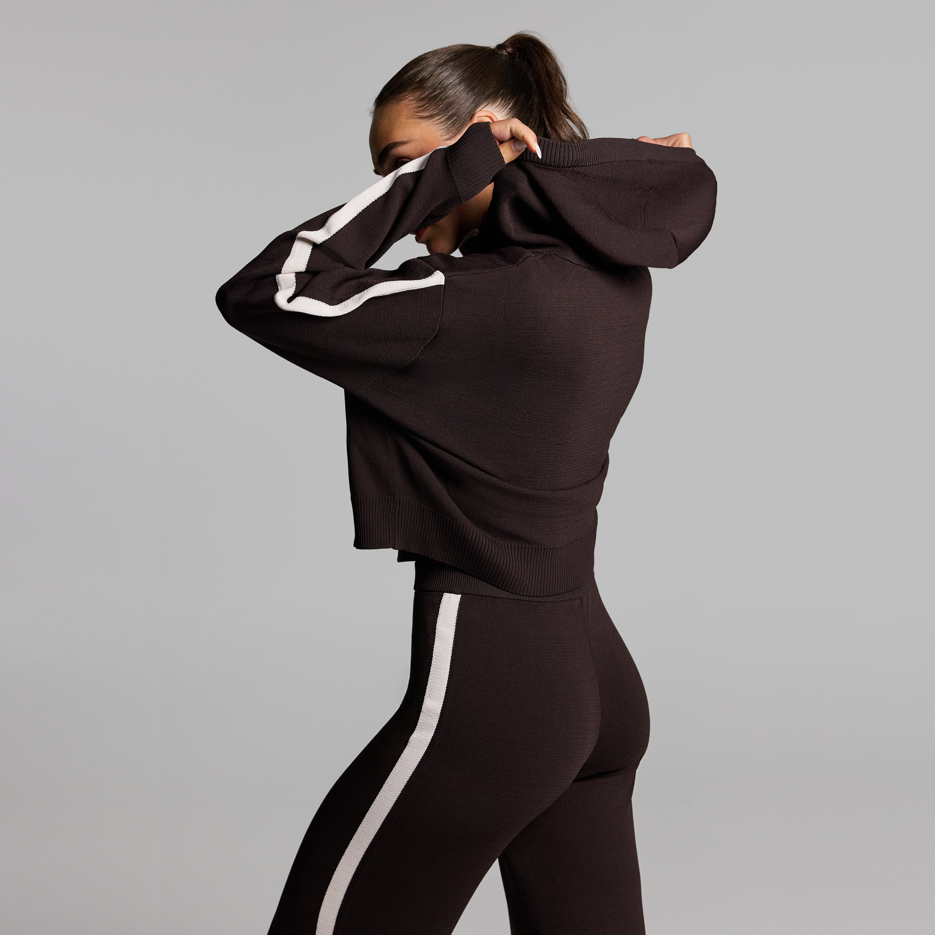 Stripe Side Knit Jacket