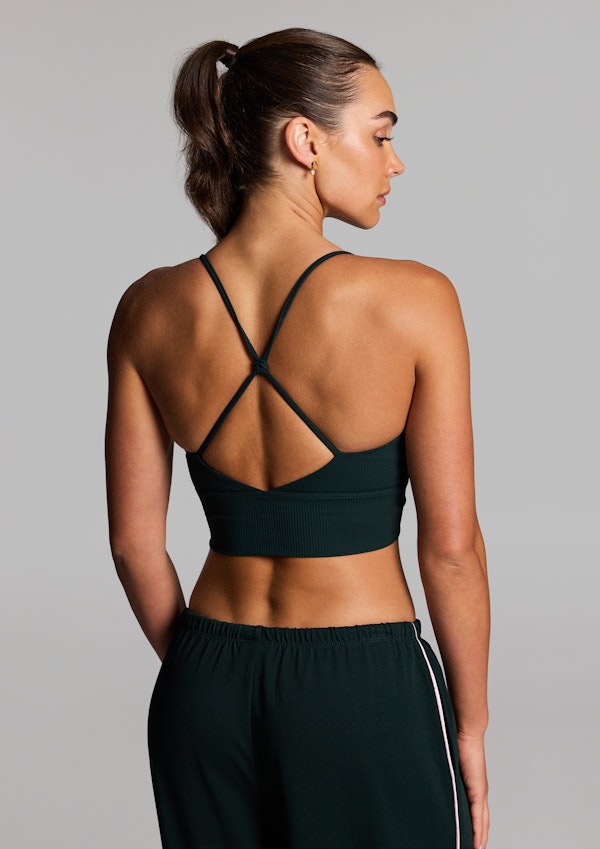 Luxesoft Rouched Low Impact Sports Bra