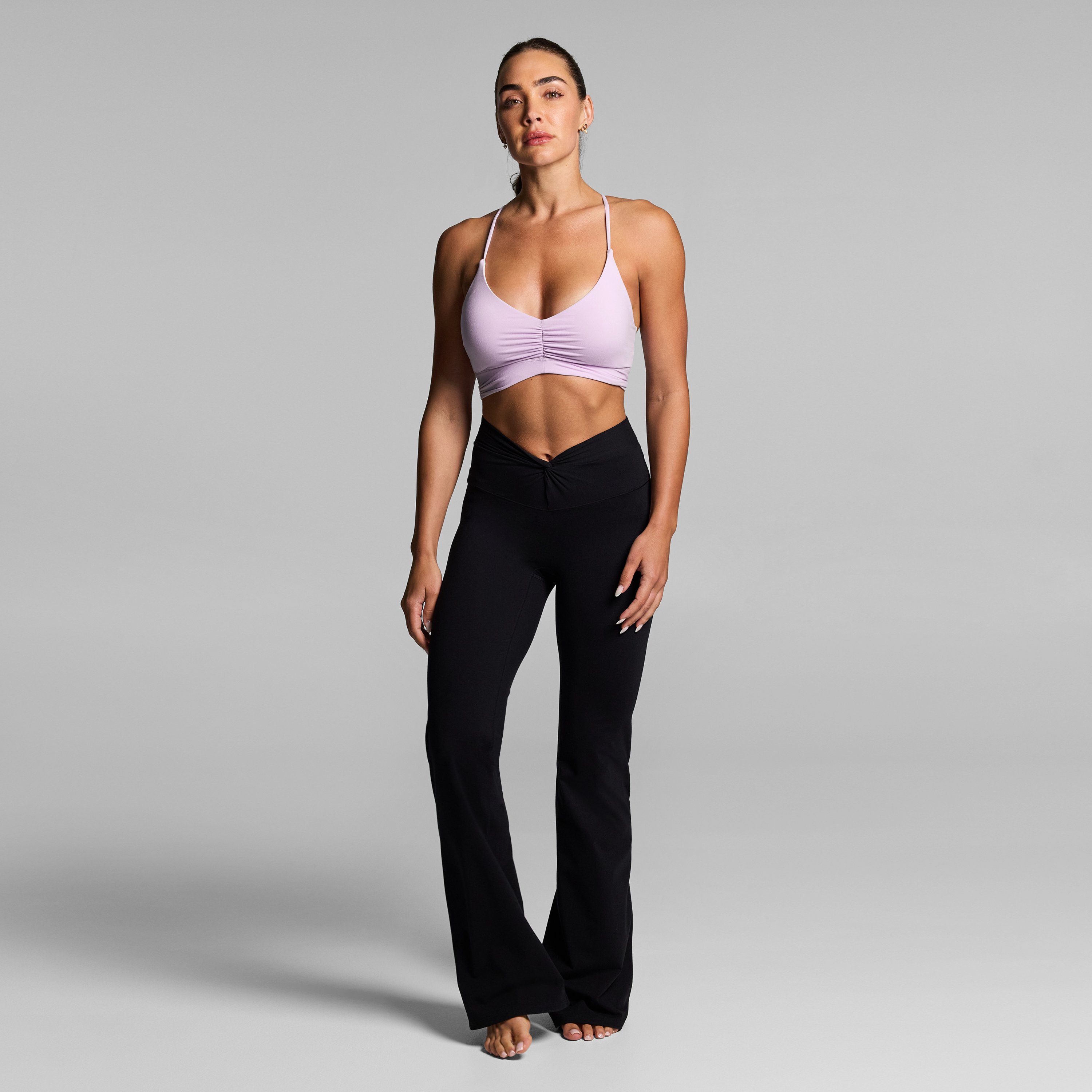 Luxesoft Rouched Low Impact Sports Bra