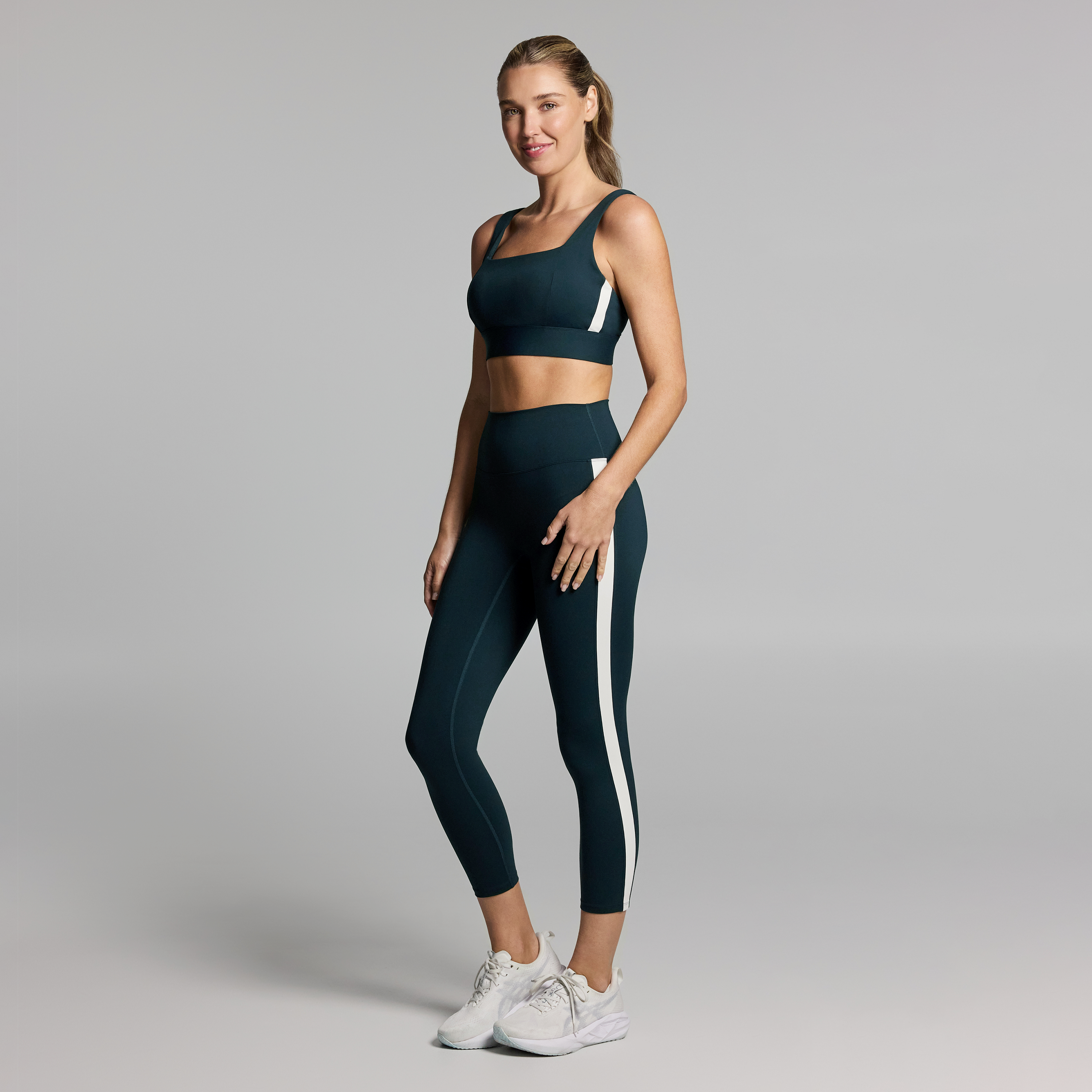 Square Neck High Impact Sports Bra