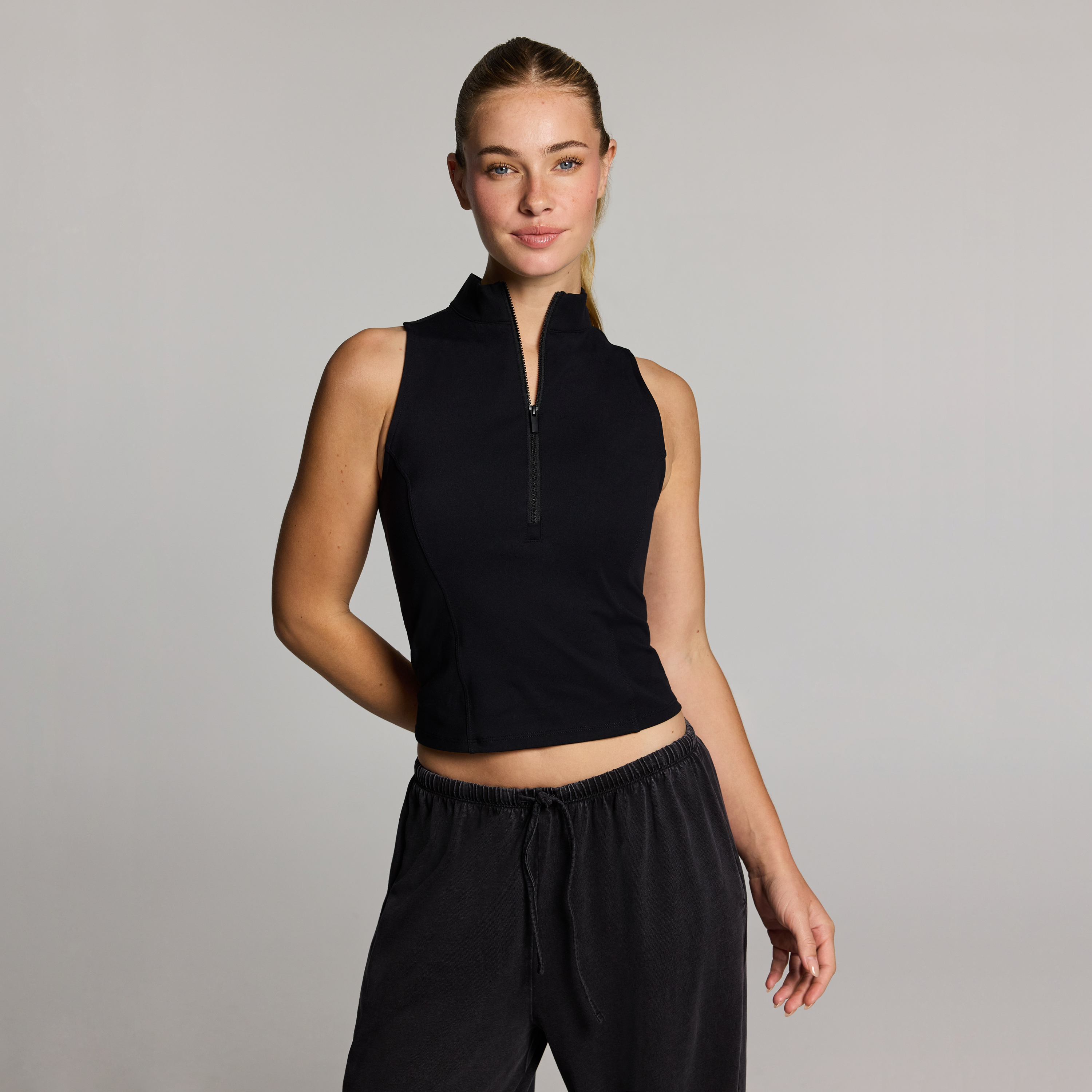 Base One Half Zip Tank