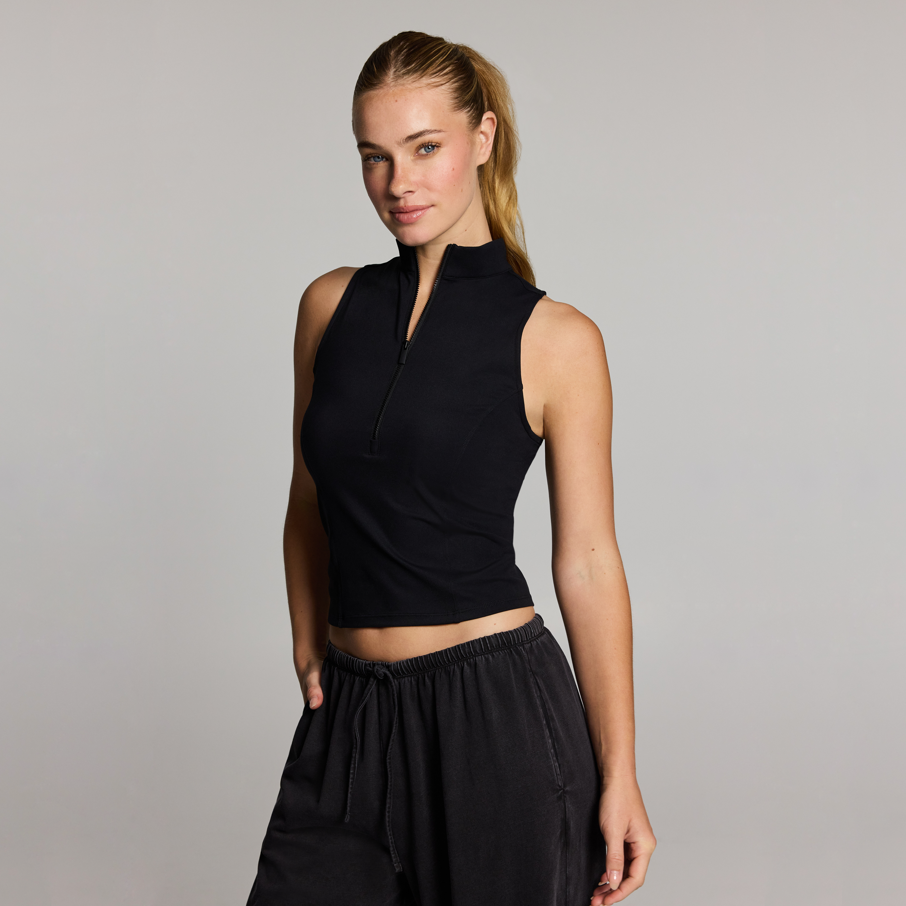 Base One Half Zip Tank