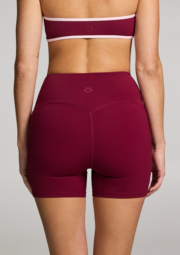 Cross Front Mid Thigh Bike Shorts