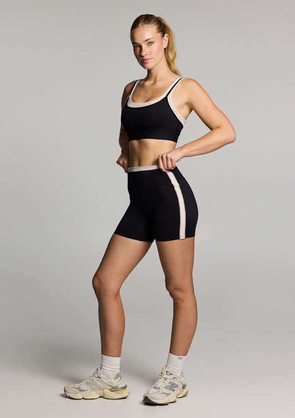 Blocked Mid Thigh Bike Shorts