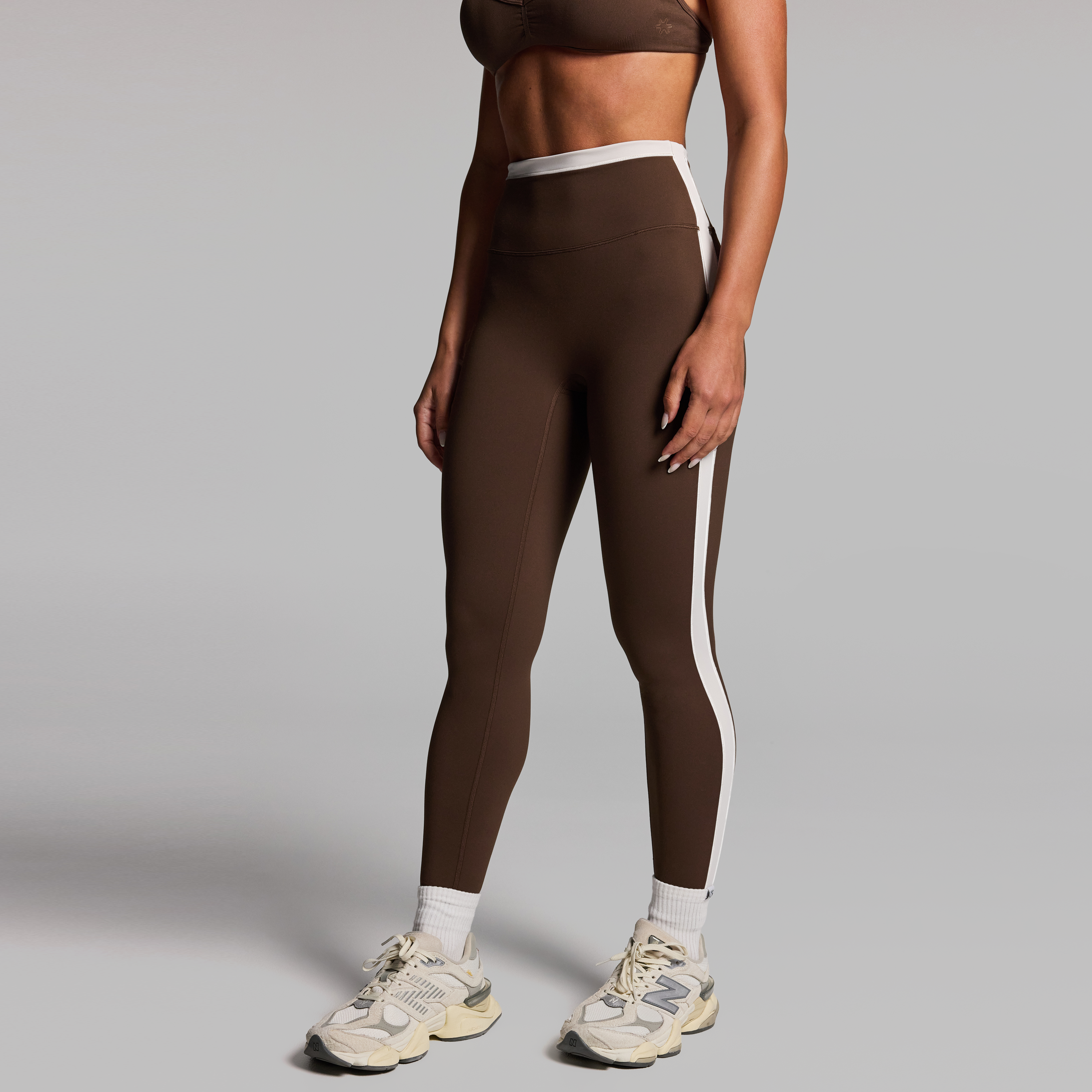 Blocked Full Length Tights