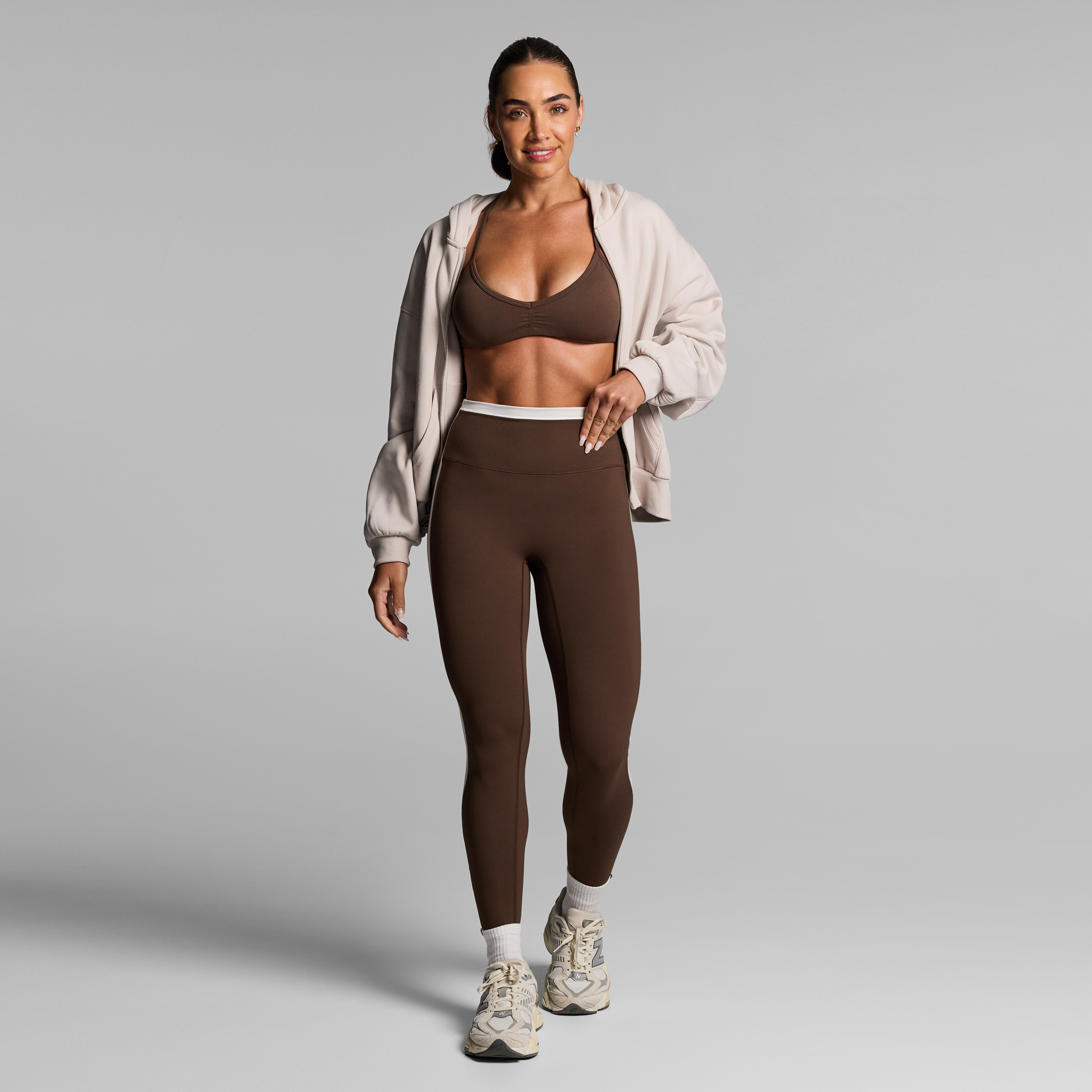 Blocked Full Length Tights