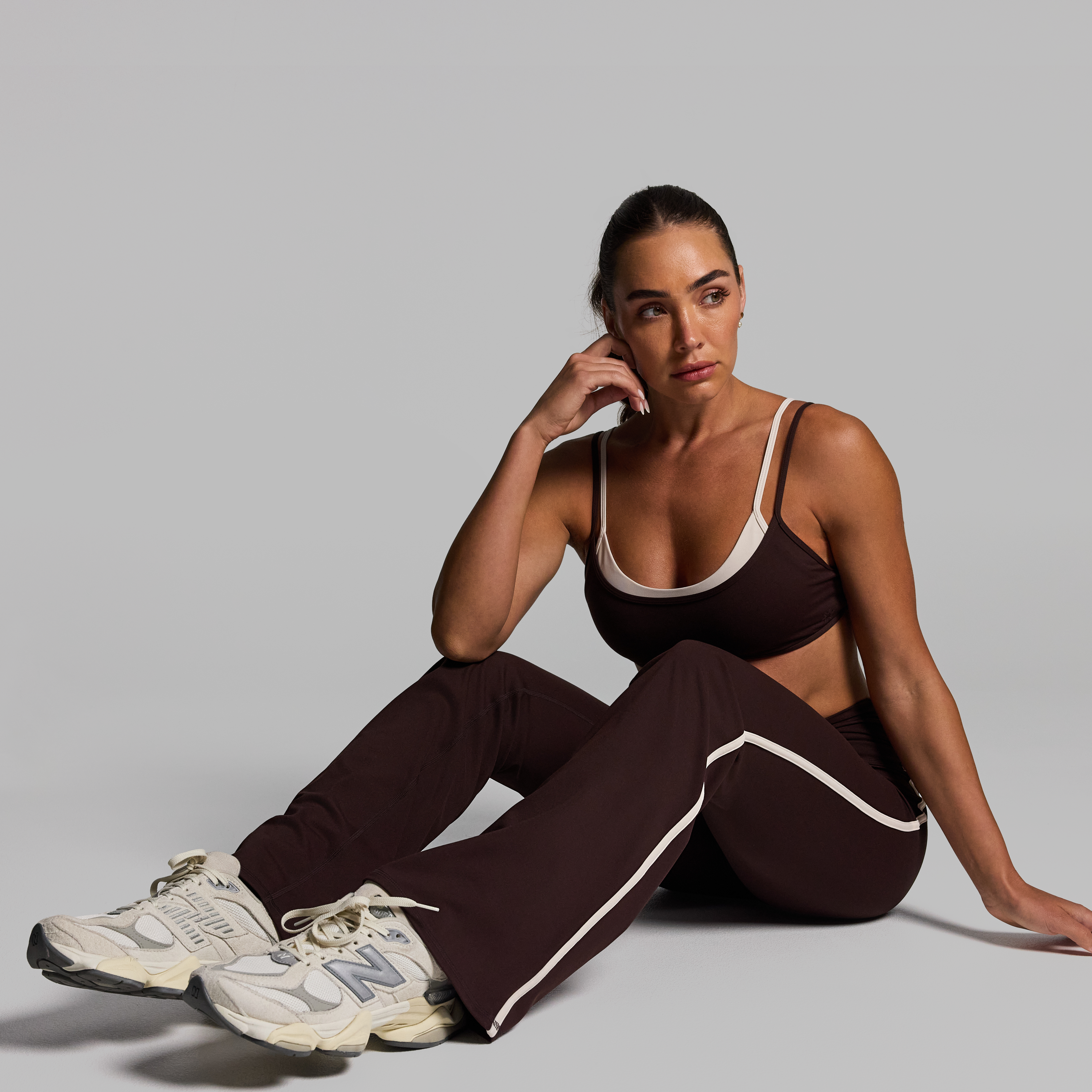 No Front Seam Flared Pants