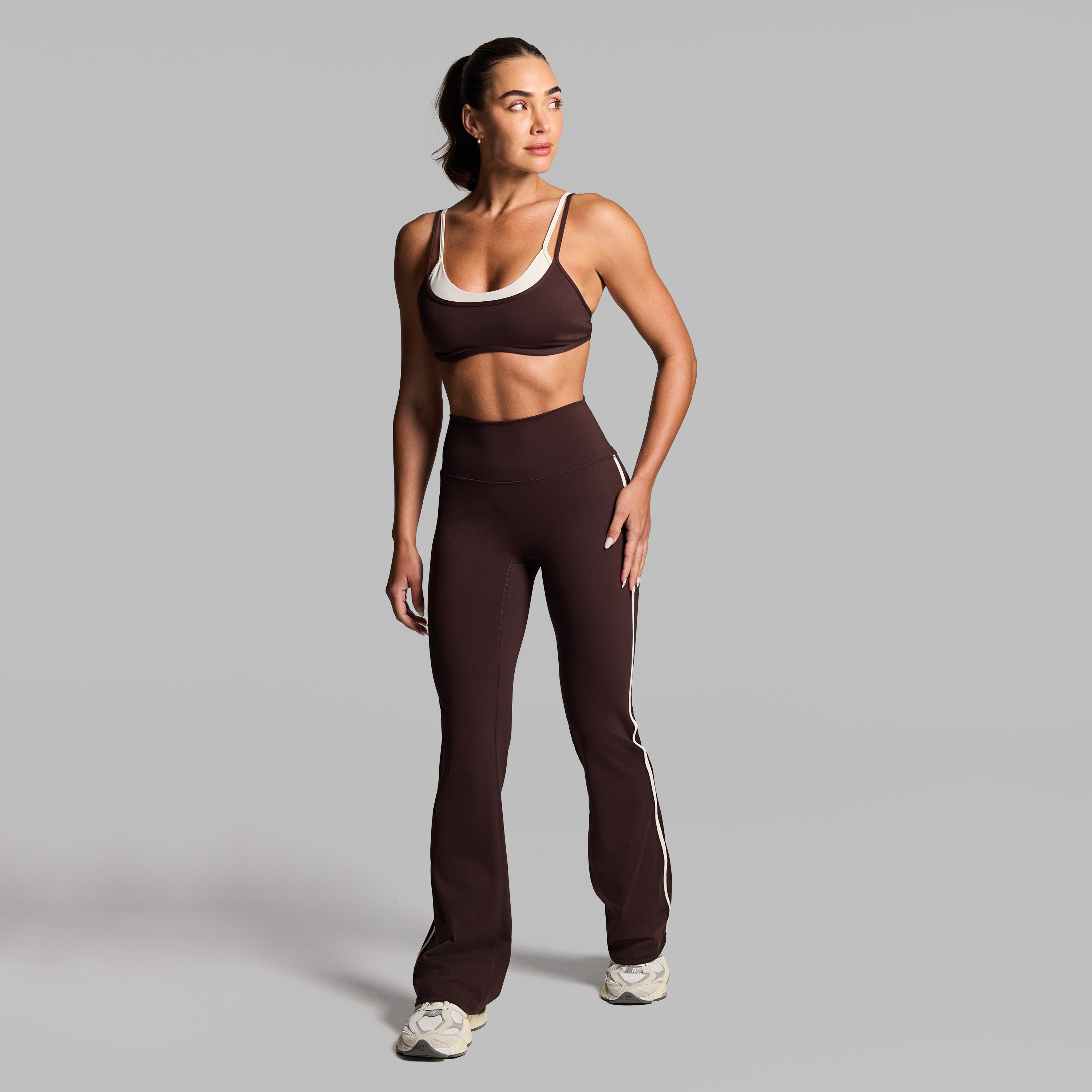 No Front Seam Flared Pants