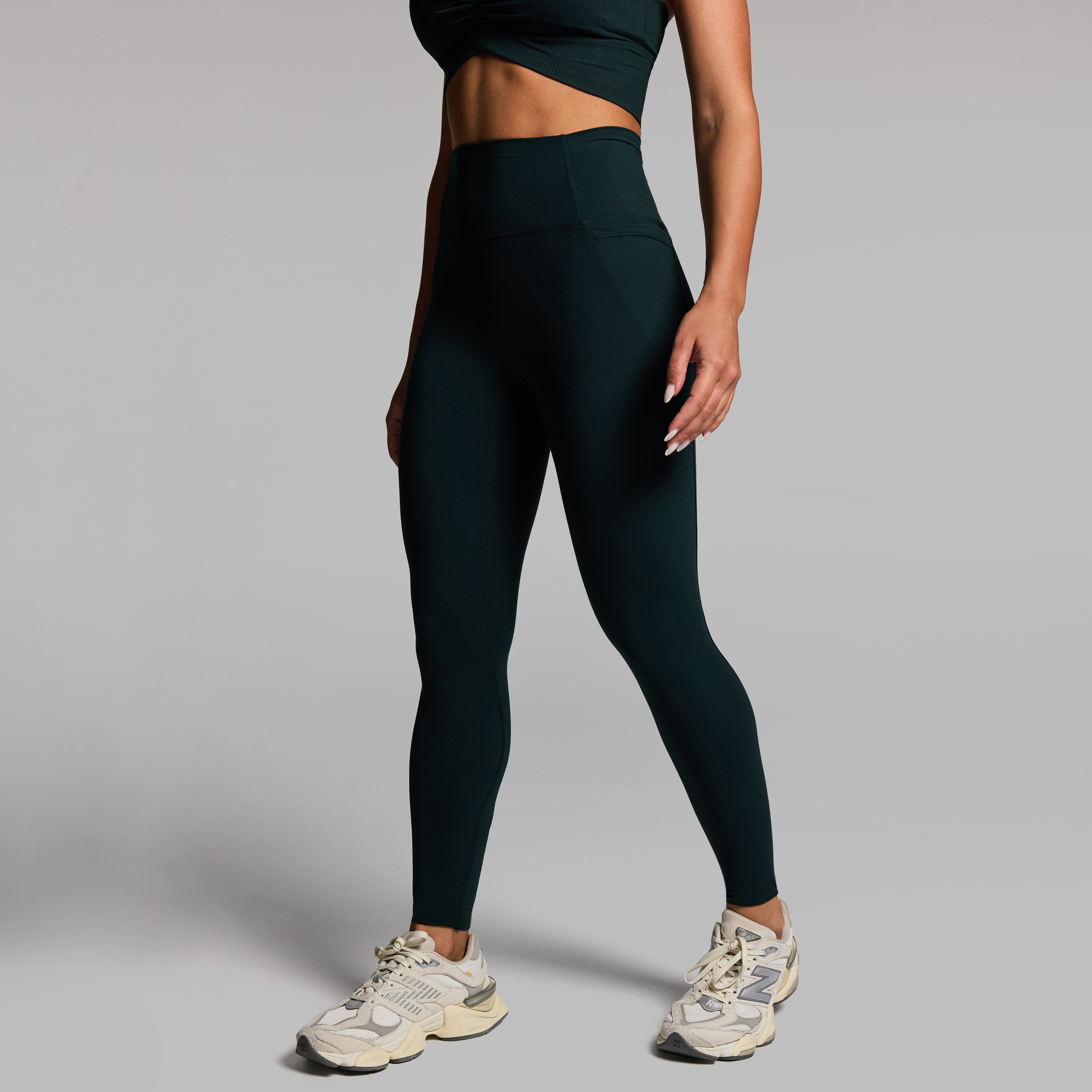 Luxesoft No Front Seam Pocket Full Length Tights