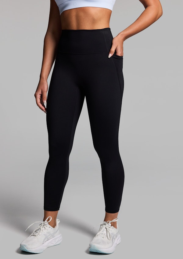 No Front Seam Pocket Ankle Grazer Tights