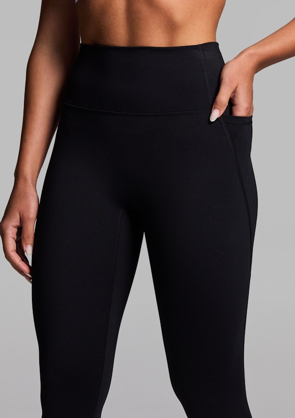 No Front Seam Pocket Ankle Grazer Tights