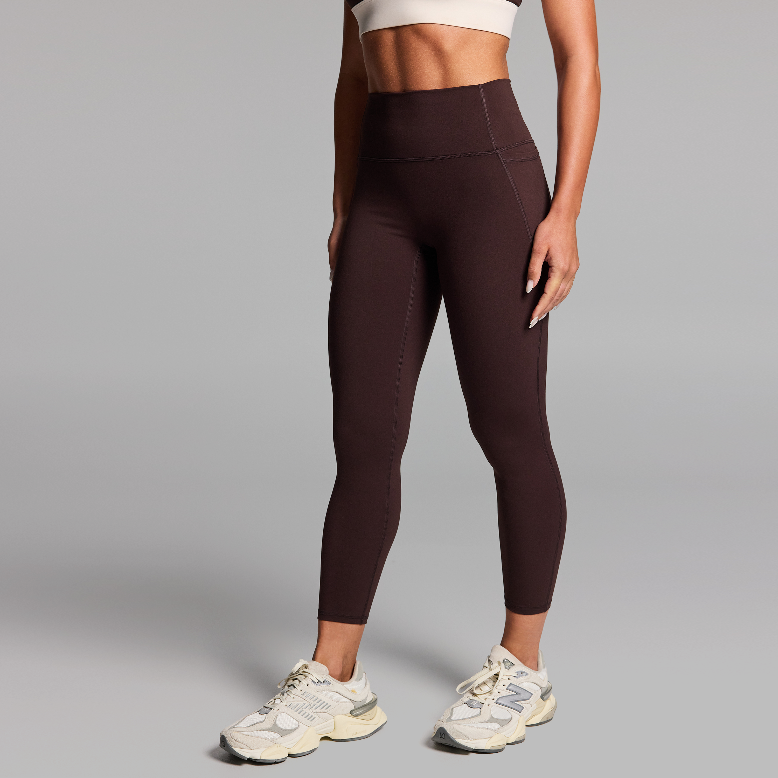 No Front Seam Pocket Ankle Grazer Tights