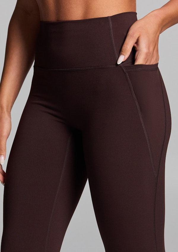 No Front Seam Pocket Ankle Grazer Tights