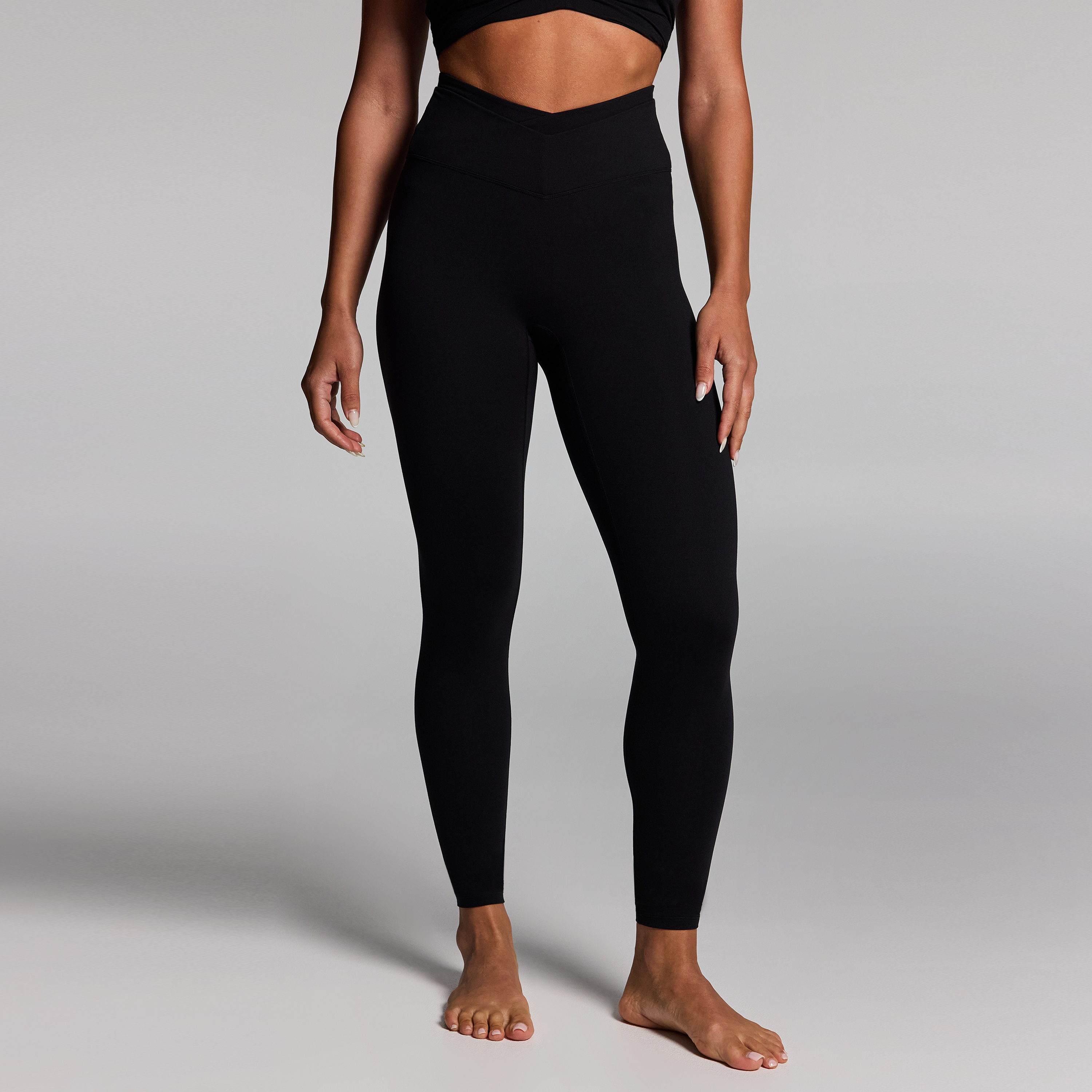 Double Waistband Full Length Tights