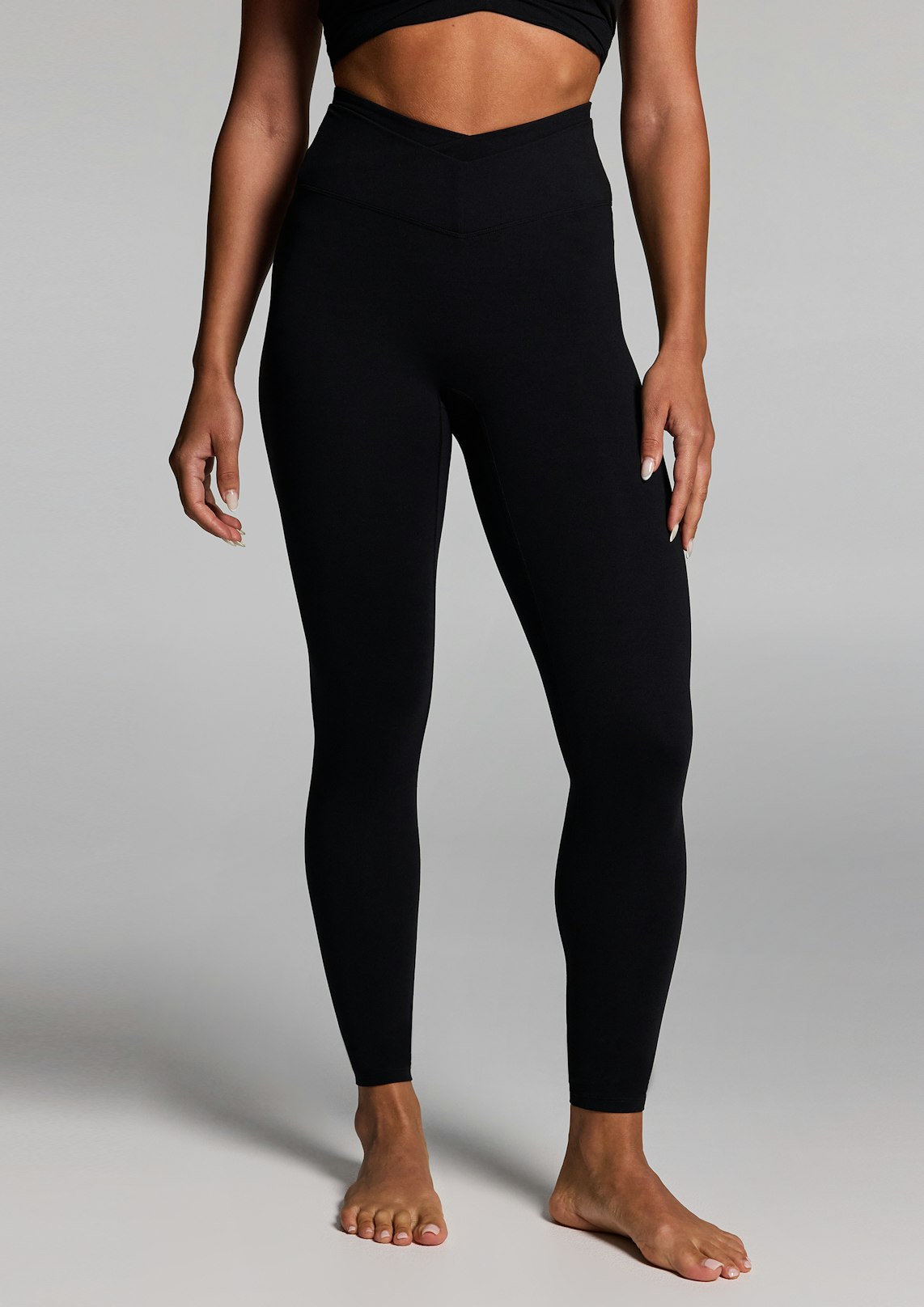 Double Waistband Full Length Tights