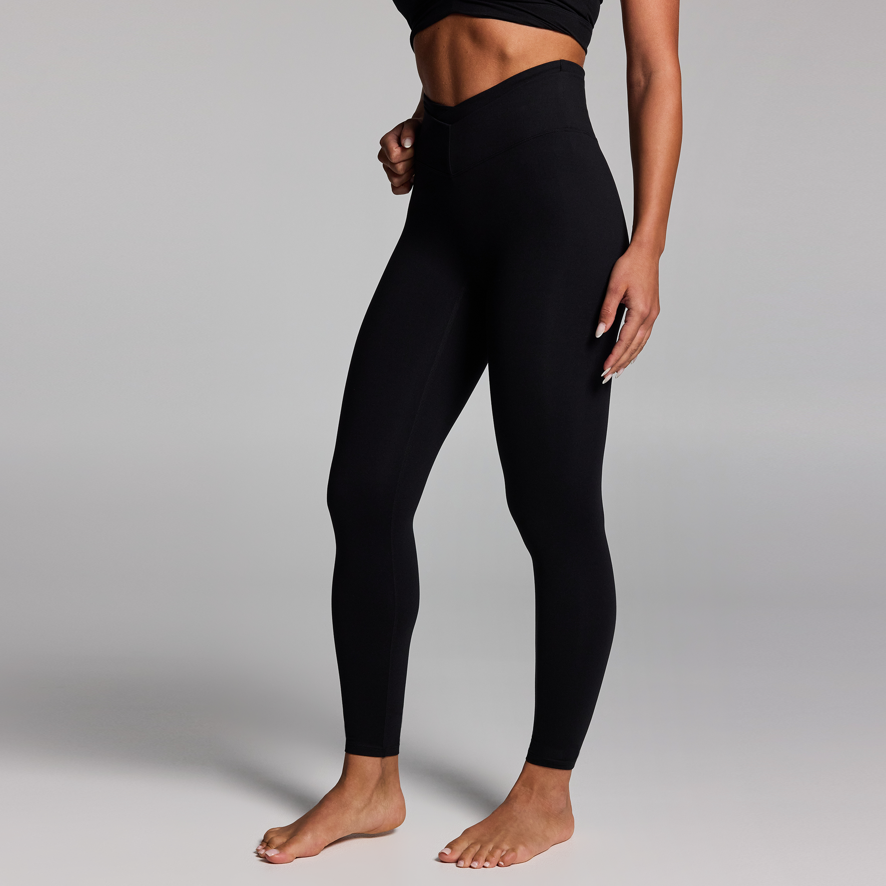 Double Waistband Full Length Tights