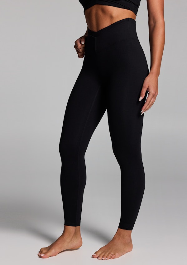 Double Waistband Full Length Tights