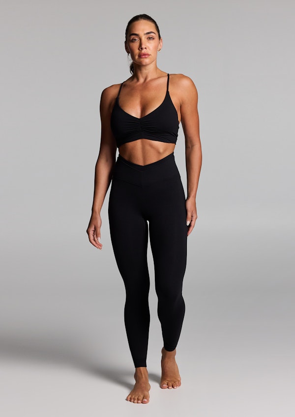 Double Waistband Full Length Tights